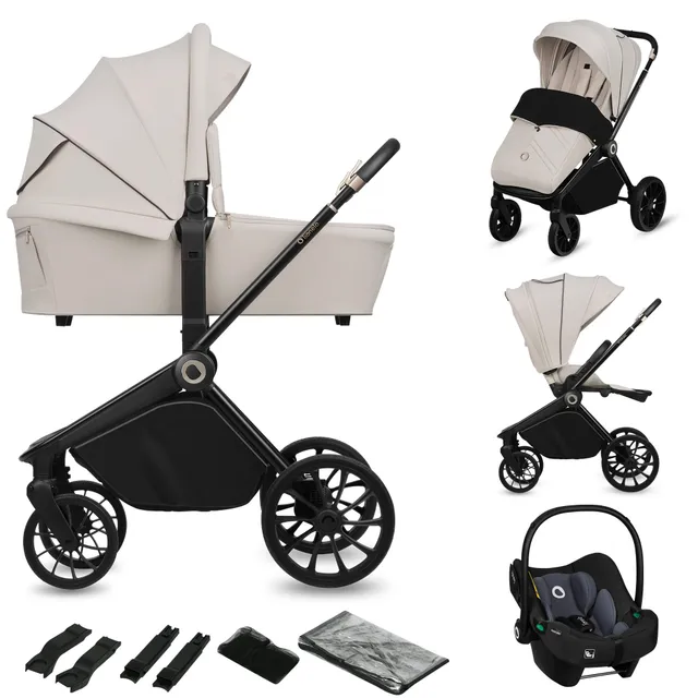 lionelo-mika-plus-3in1-buggy-beige-sand-bis-22-kg-mit-wanne image 1