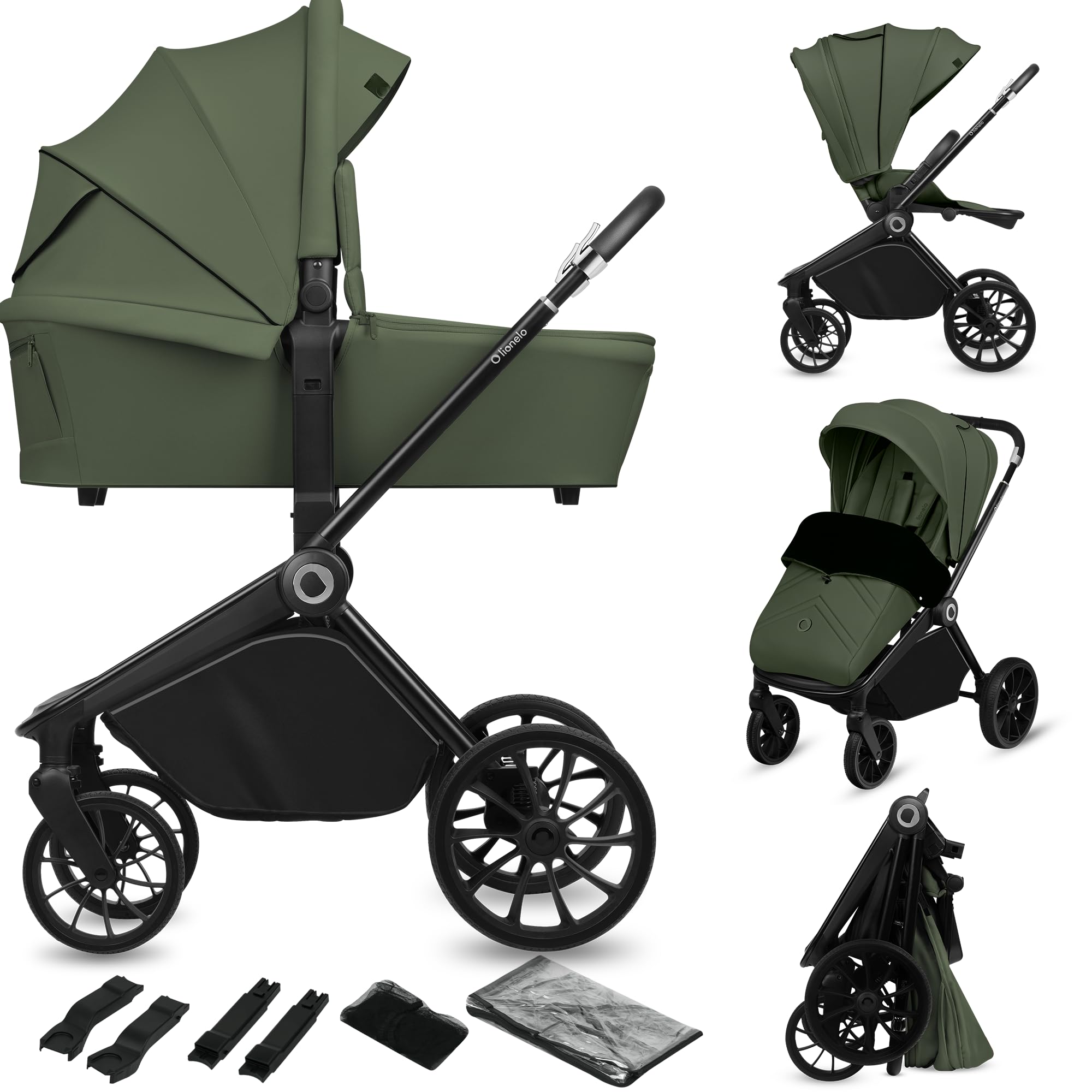 lionelo-mika-plus-2-in-1-buggy-gr-n-babywanne-bis-22-kg image 1