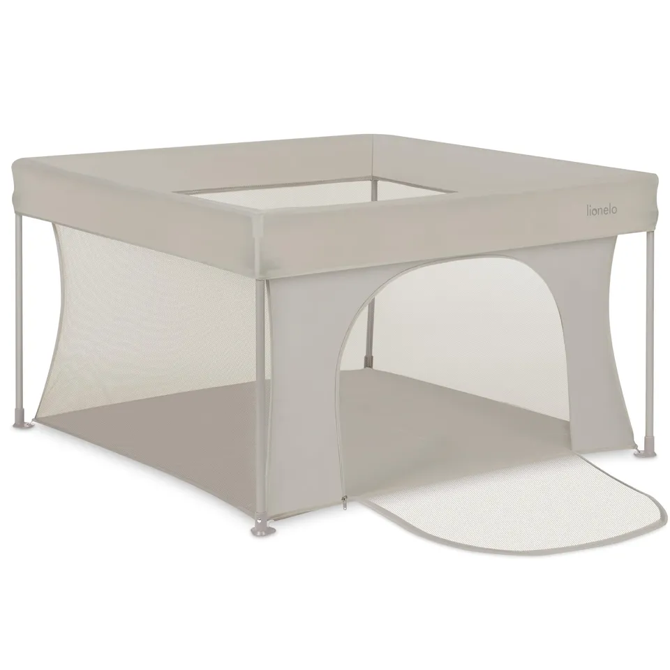 lionelo-paco-laufstall-111x111-beige-faltbar-mit-tasche image 1