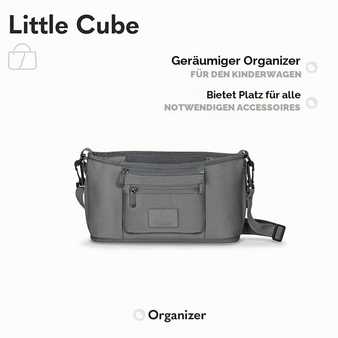 lionelo-little-cube-kinderwagen-organizer-neopren-grau image 4