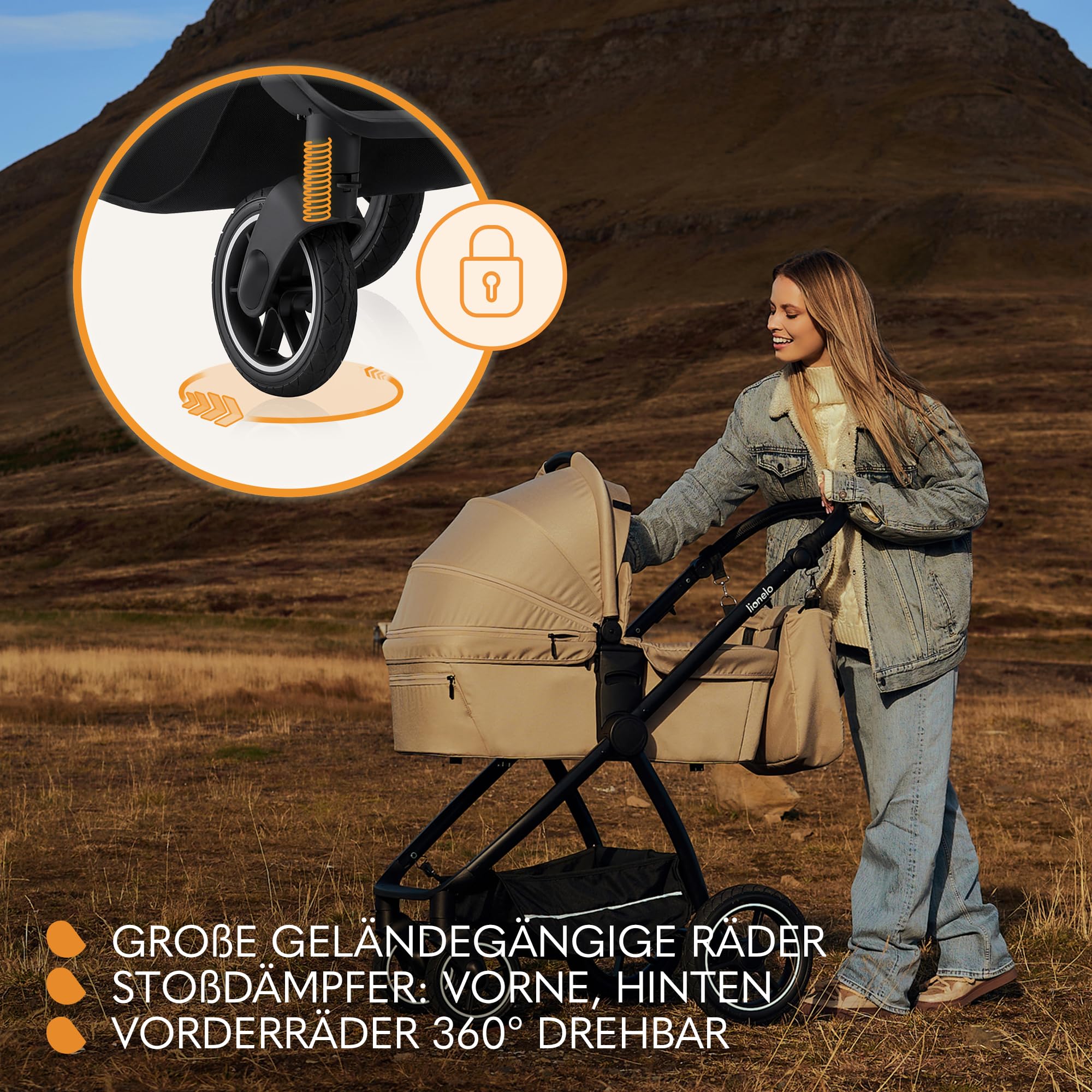 lionelo-meril-3-in-1-kinderwagen-schwarz-mit-babyschale image 5