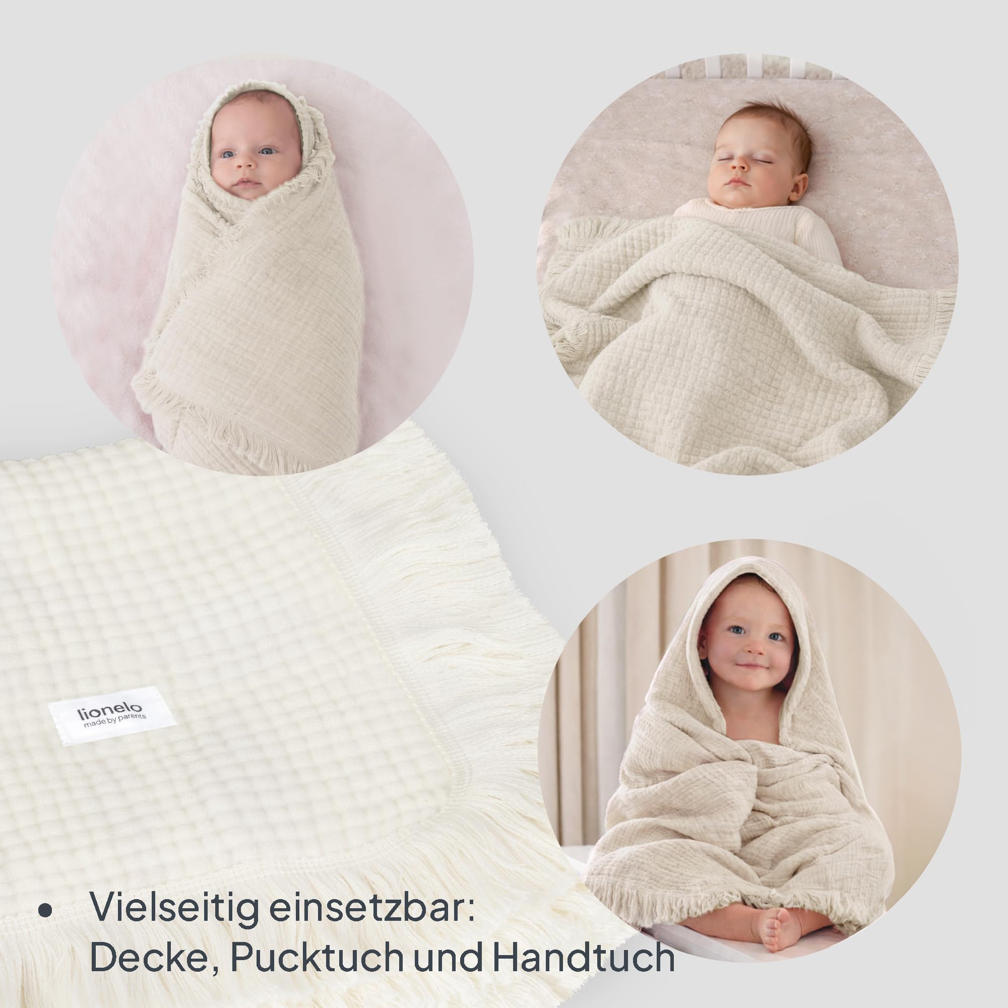 lionelo-berry-musselindecke-baby-70x100-cream-baumwolle image 6