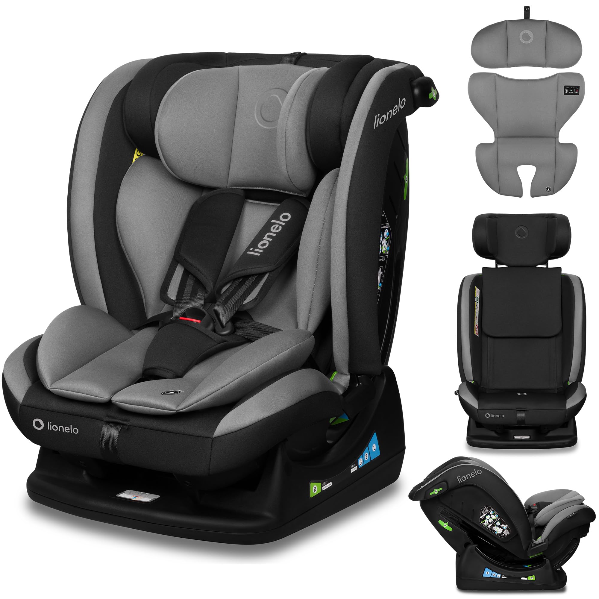 lionelo-aart-i-size-kindersitz-graphite-40-150-cm-0-12-jahre image 1