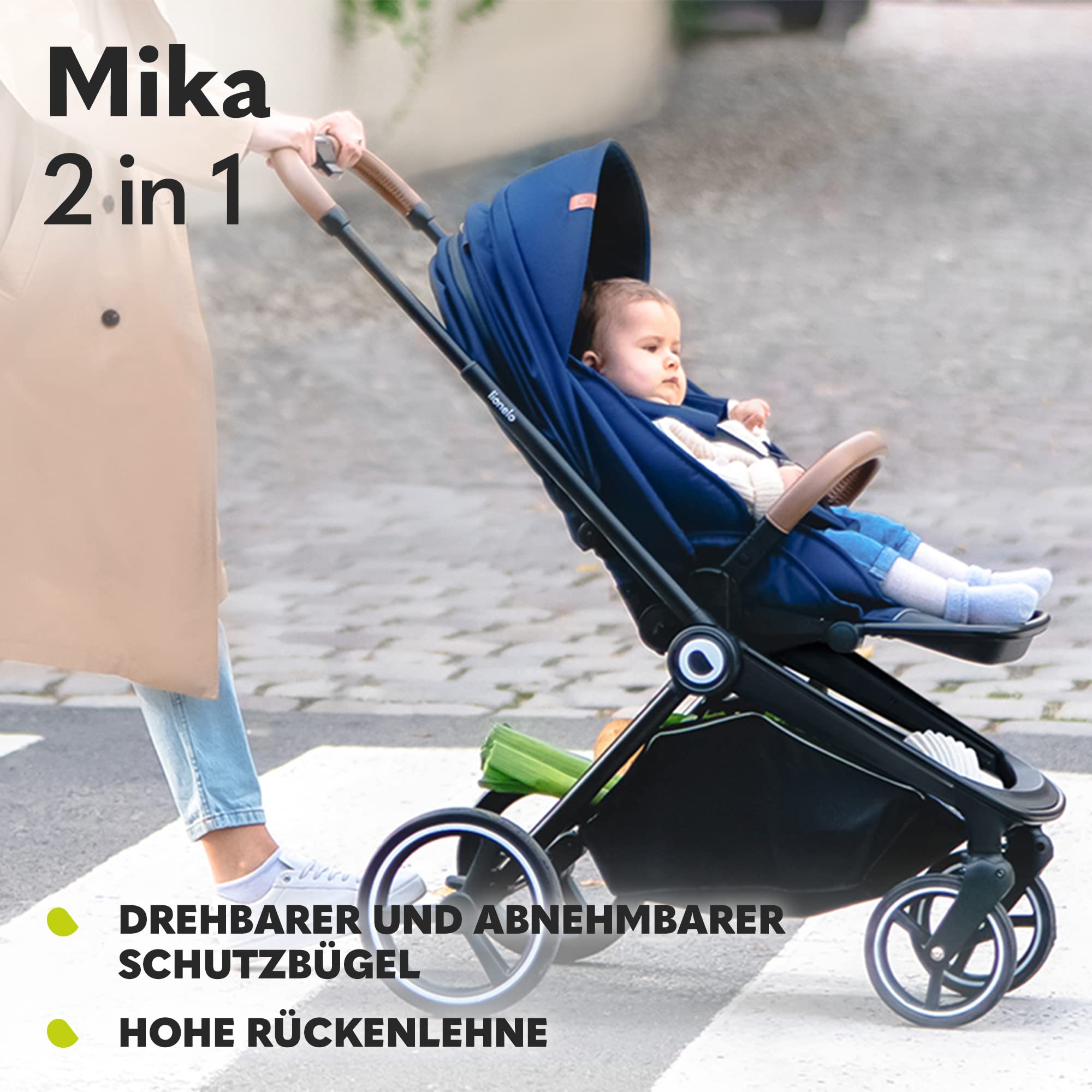 lionelo-mika-2in1-kombikinderwagen-babywanne-liegefunktion image 7