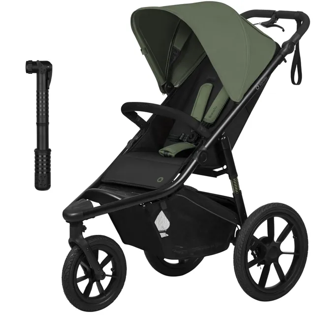 lionelo-azura-jogging-buggy-gr-n-mit-luftreifen image 1