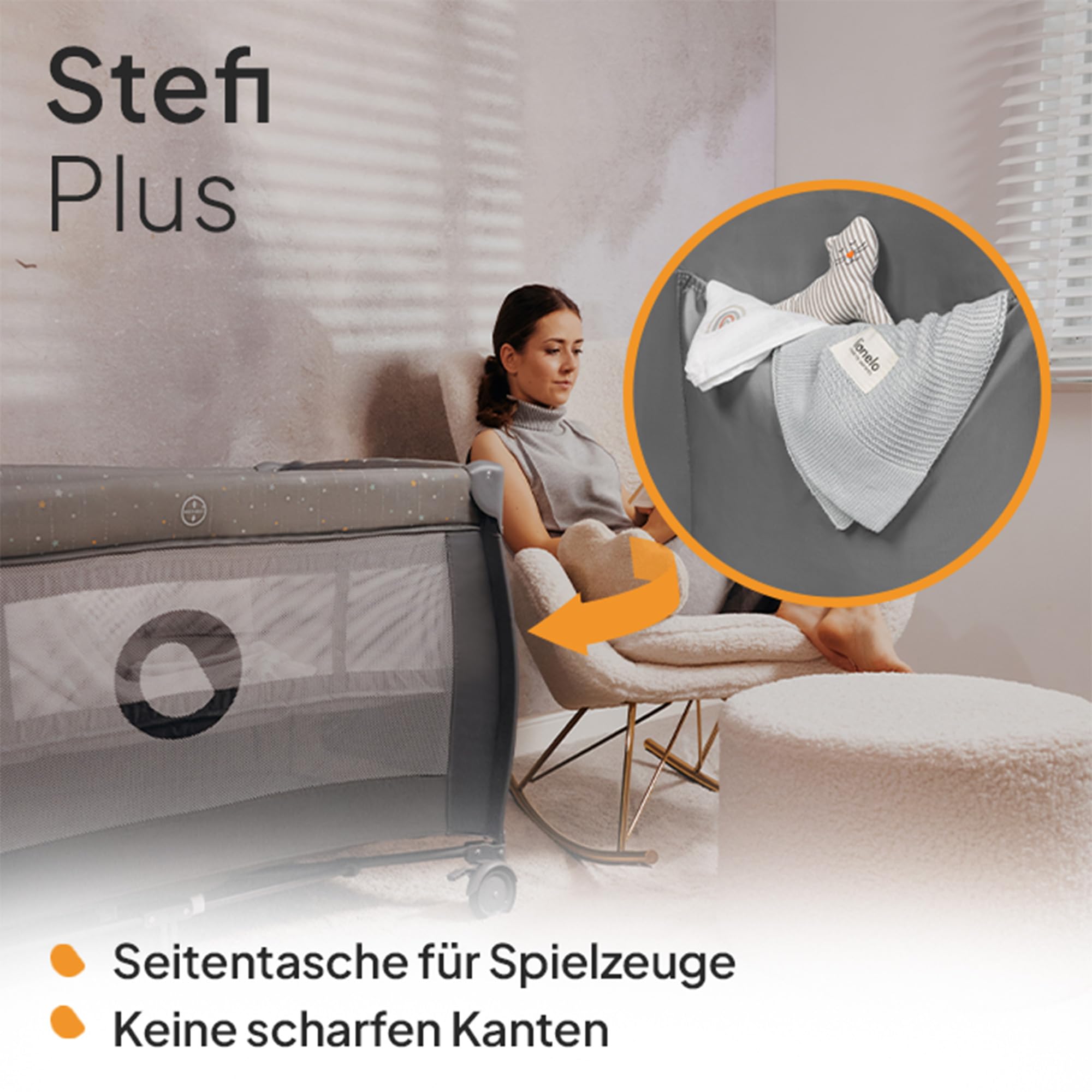 lionelo-stefi-plus-reisebett-bis-15-kg-grau-mit-matratze image 6