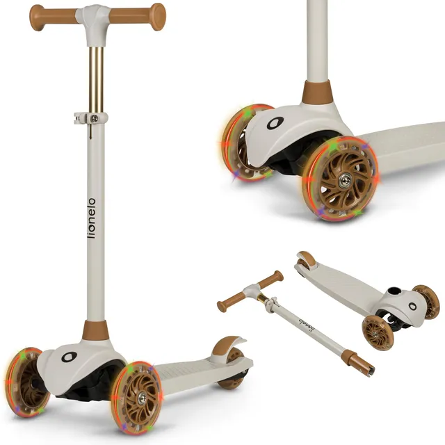 lionelo-mey-jessy-kinderroller-dreirad-braun-led-bis-50-kg image 1