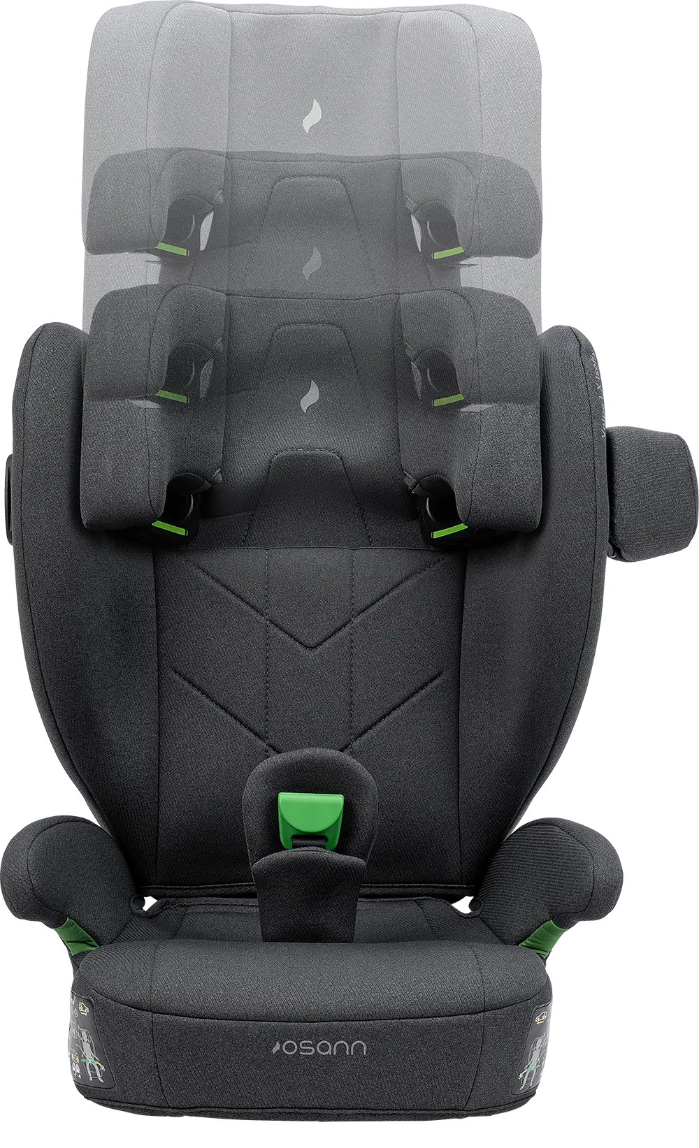 osann-volpo-lx-isofix-kindersitz-dark-grey-100-150-cm image 6
