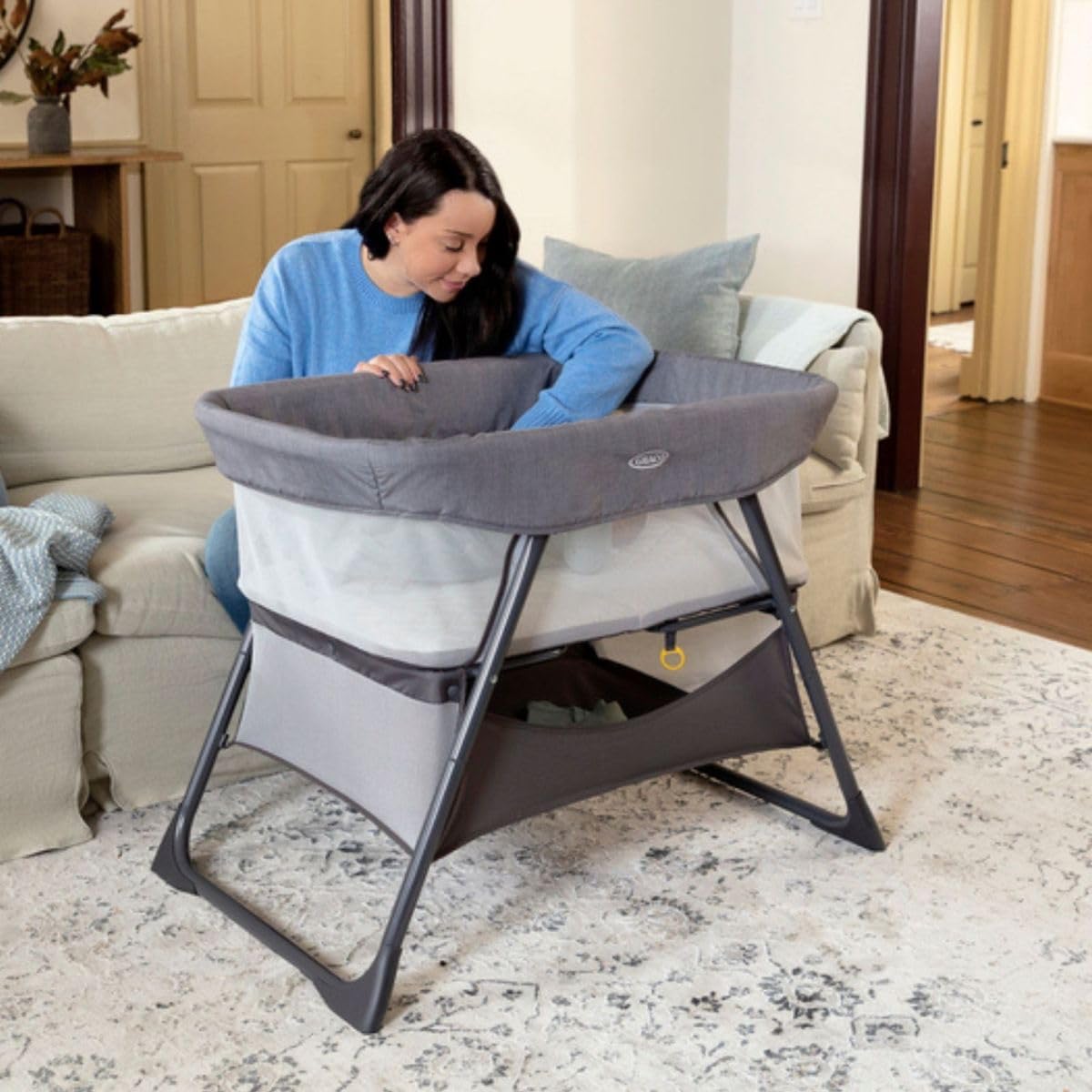 graco-side-by-side-babybettchen-beistellbett-beige image 3