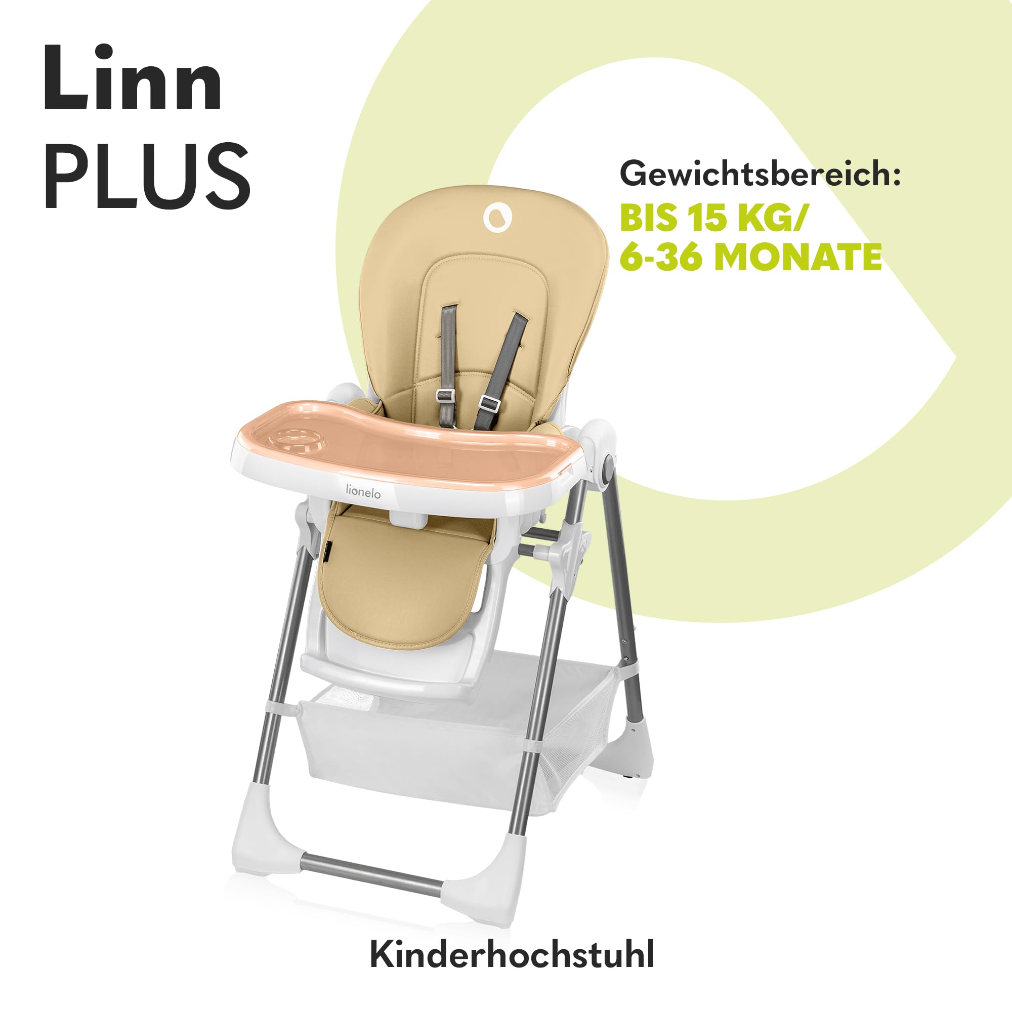 lionelo-linn-plus-hochstuhl-bis-15-kg-mit-tablett image 2