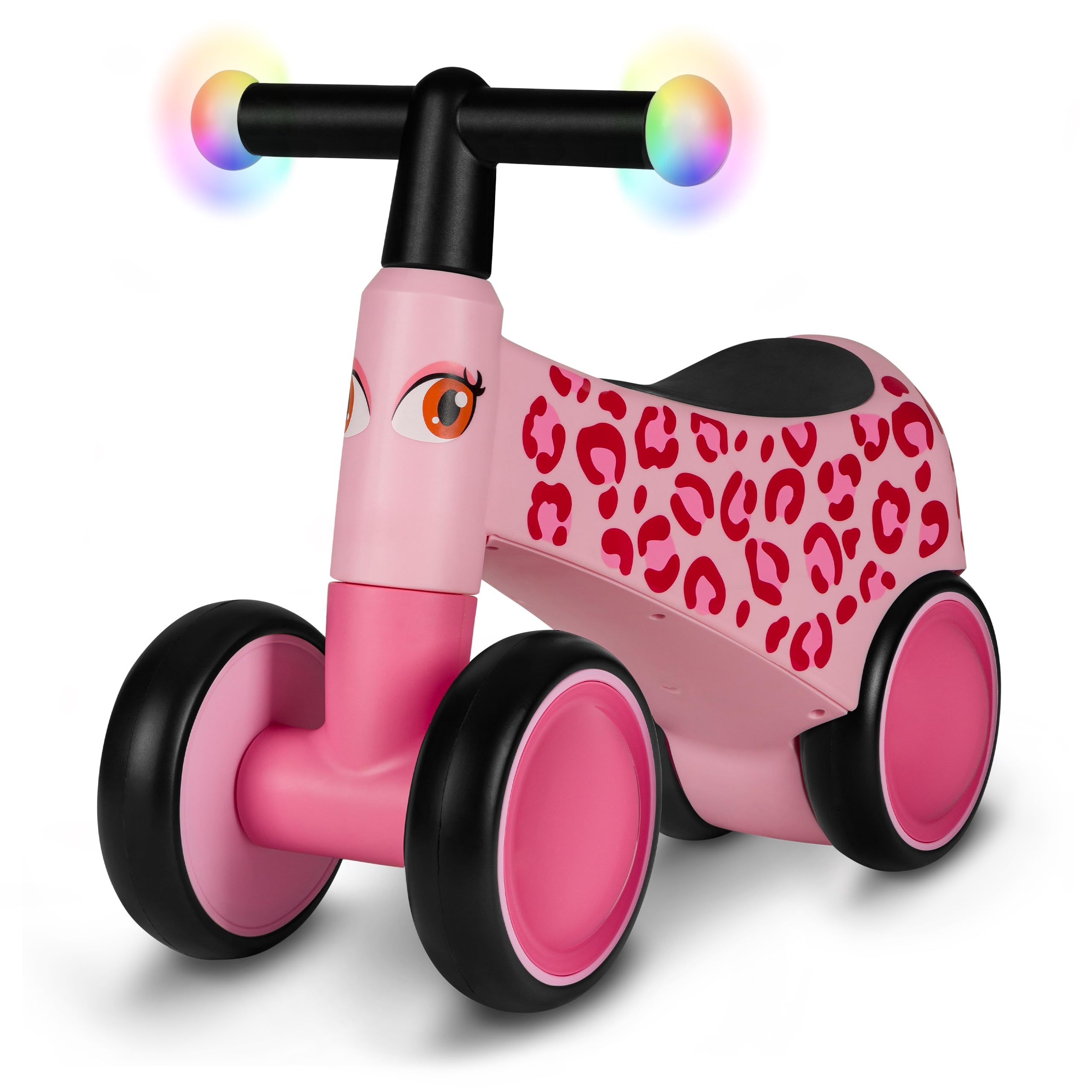 lionelo-sammy-laufrad-rutscher-pink-rose-ab-1-jahr-4-rad image 1