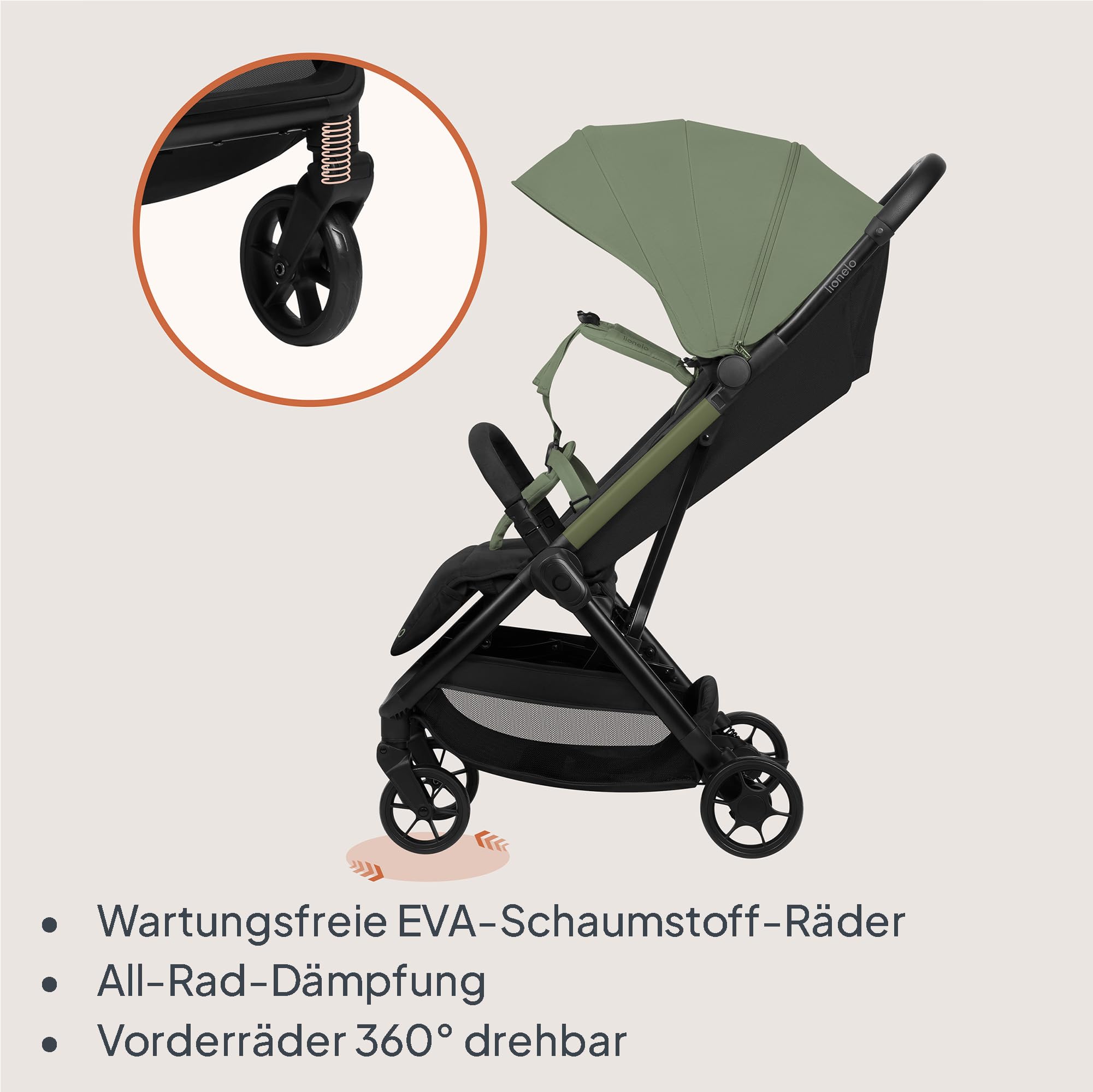 lionelo-julie-air-buggy-gr-n-bis-22-kg-klappbar image 4