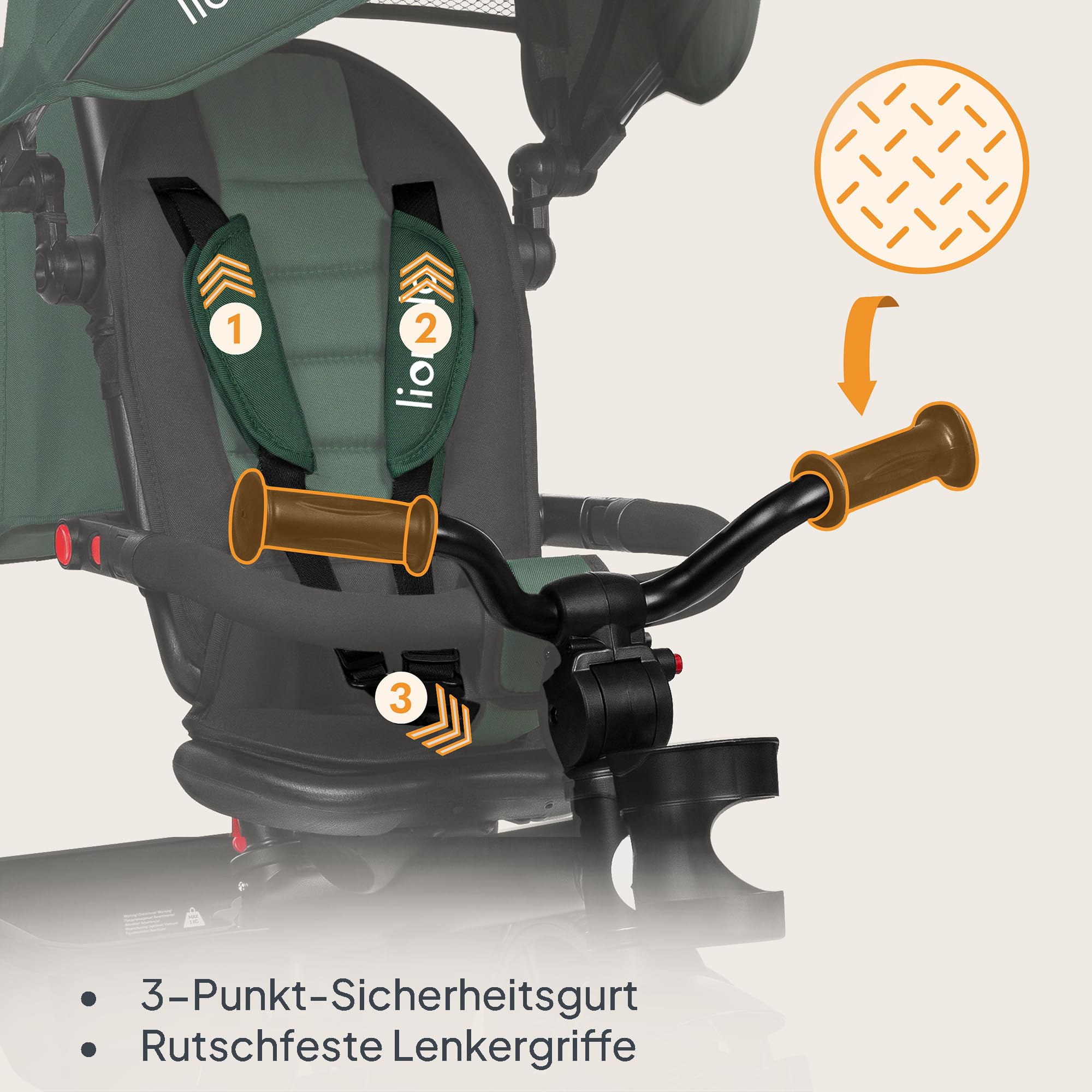 lionelo-haari-2in1-dreirad-smaragd-mit-schubstange image 8