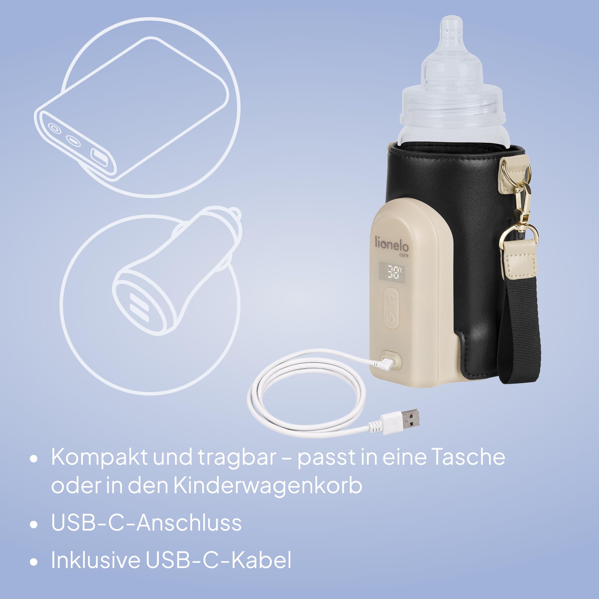lionelo-thermup-go-evo-flaschenw-rmer-schwarz-gold image 8
