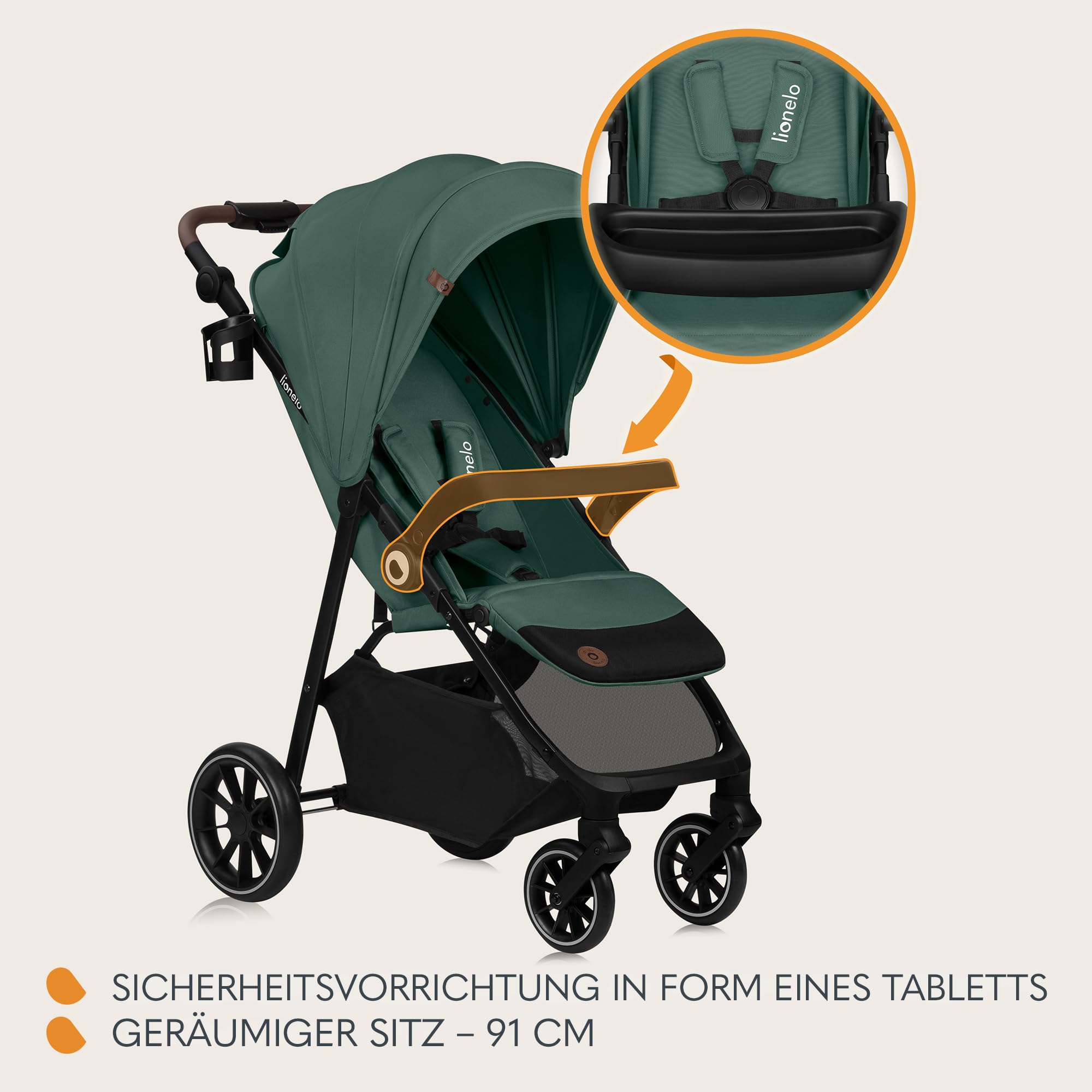 lionelo-emma-one-buggy-gr-ner-wald-bis-22-kg-liegeposition image 8