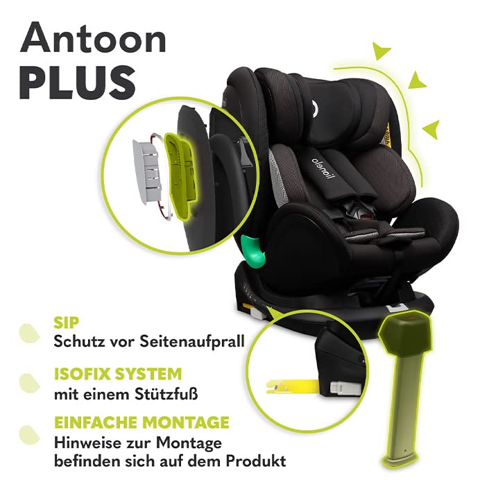 lionelo-antoon-plus-i-size-kindersitz-360-40-105-cm-isofix image 5