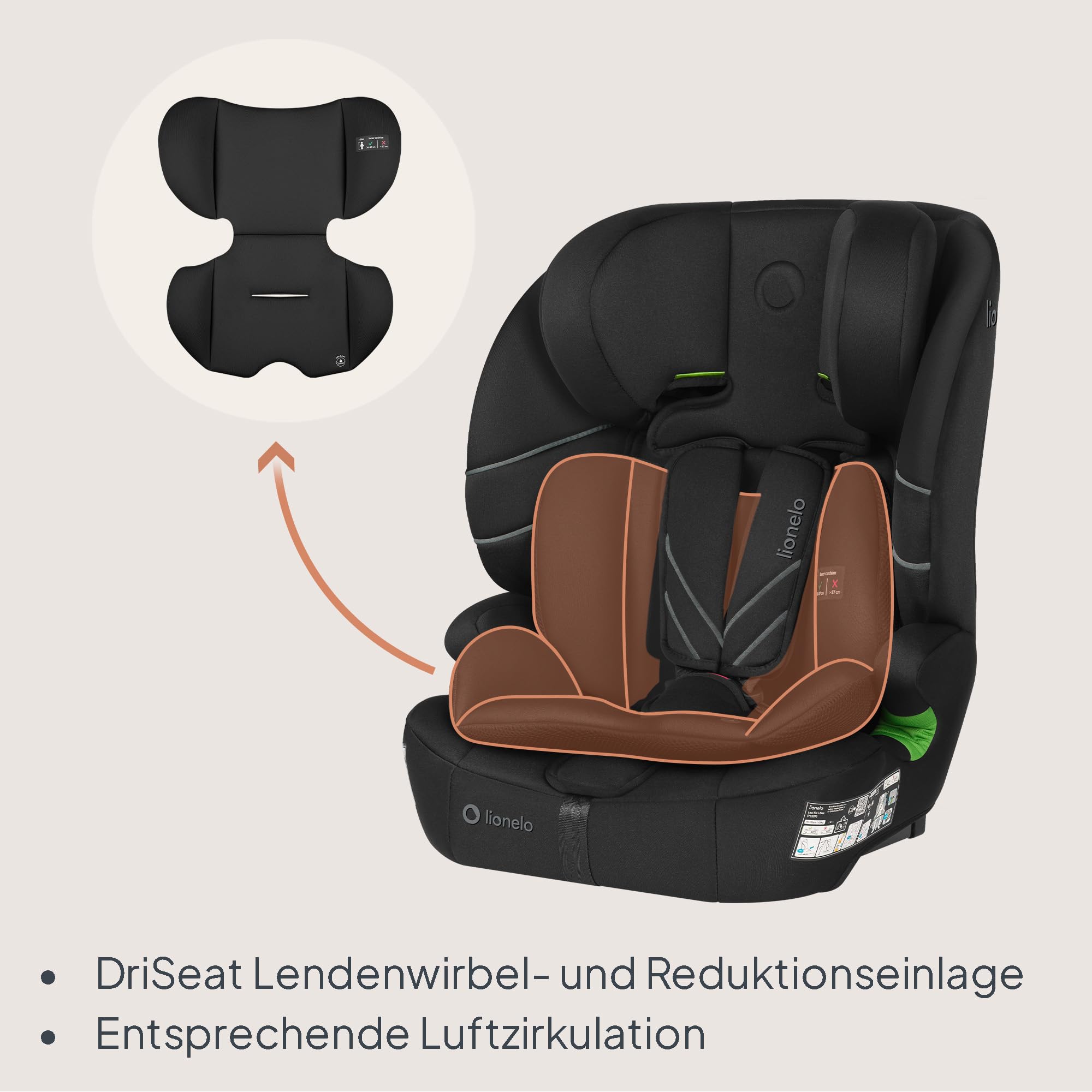 lionelo-levi-fix-kindersitz-schwarz-76-150-cm image 5