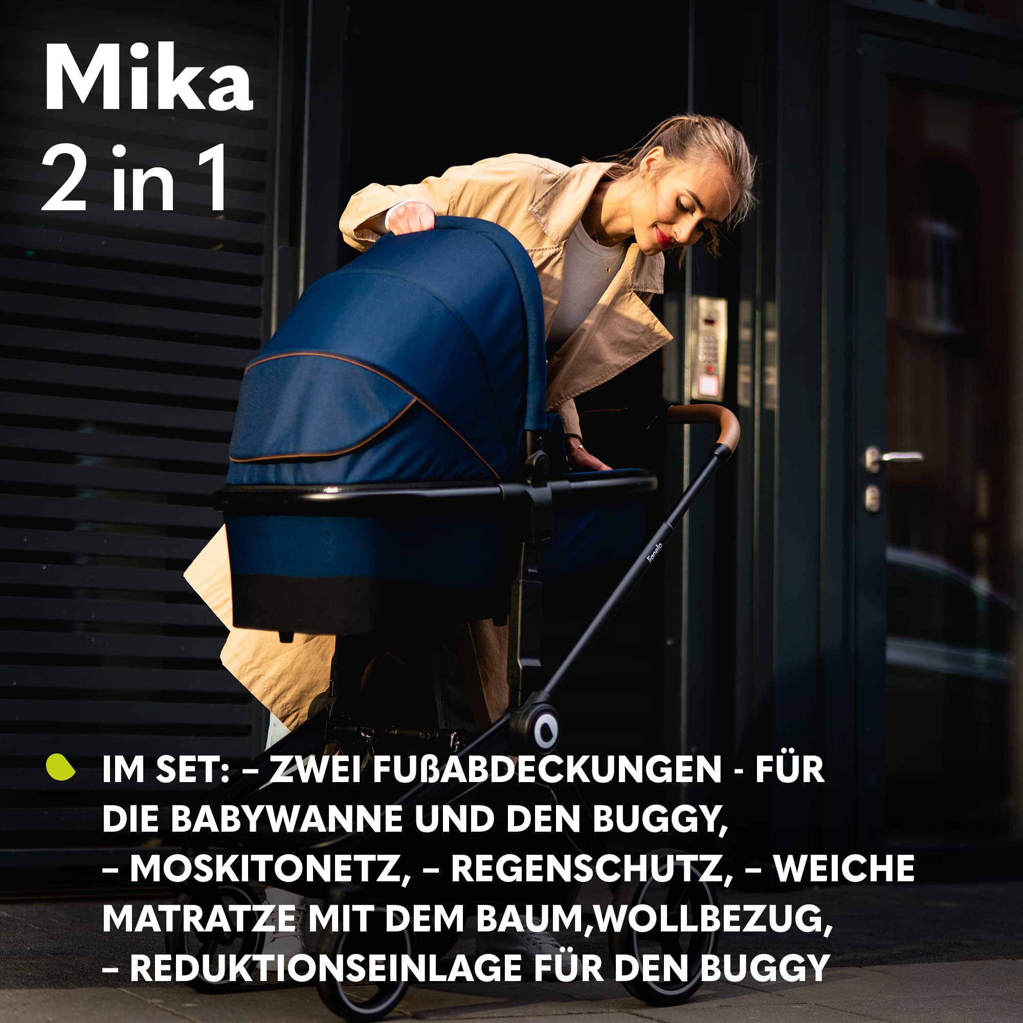 lionelo-mika-2in1-kombikinderwagen-babywanne-liegefunktion image 8