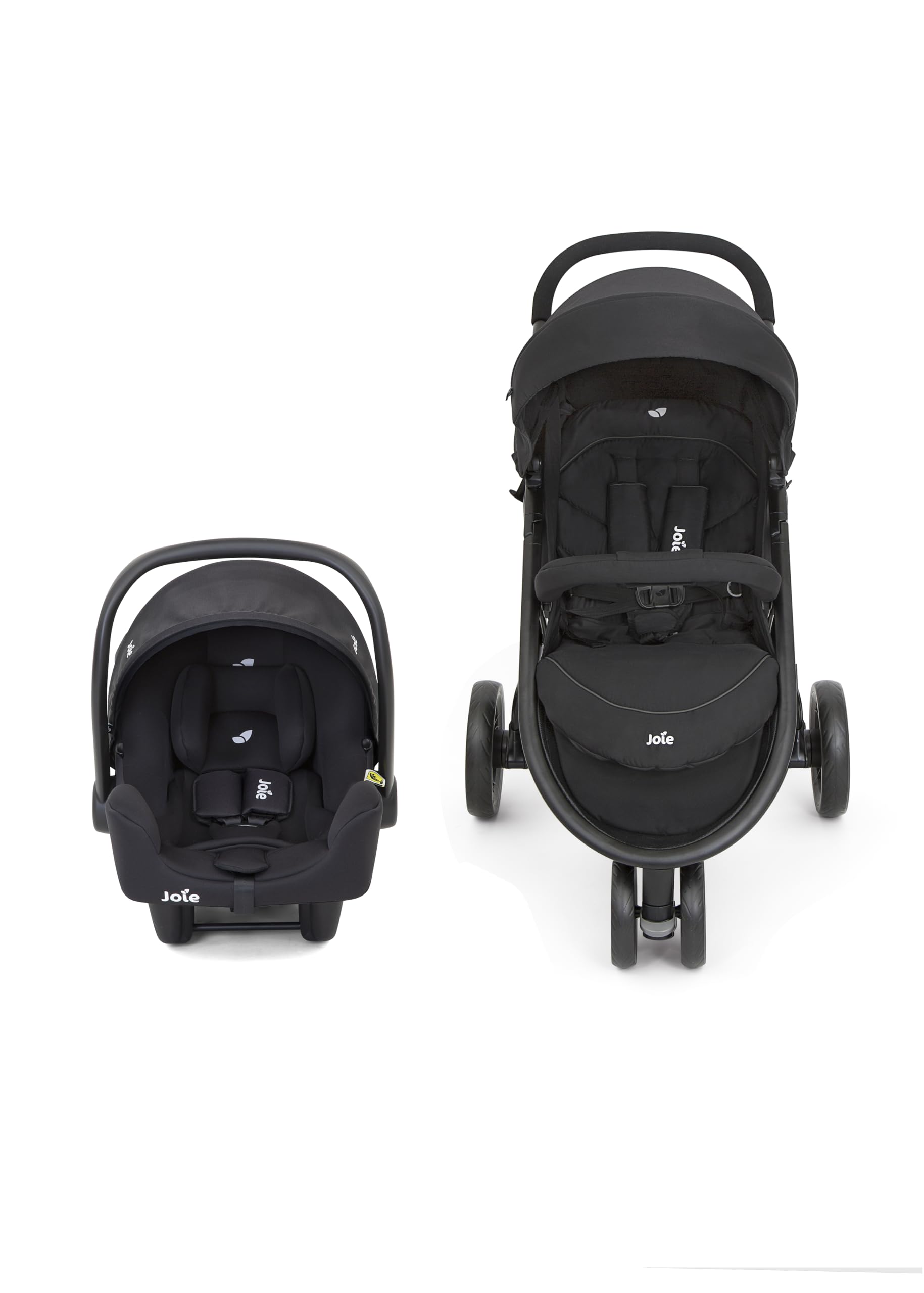 joie-litetrax-3-kinderwagen-coal-mit-i-snug-2-babyschale image 2