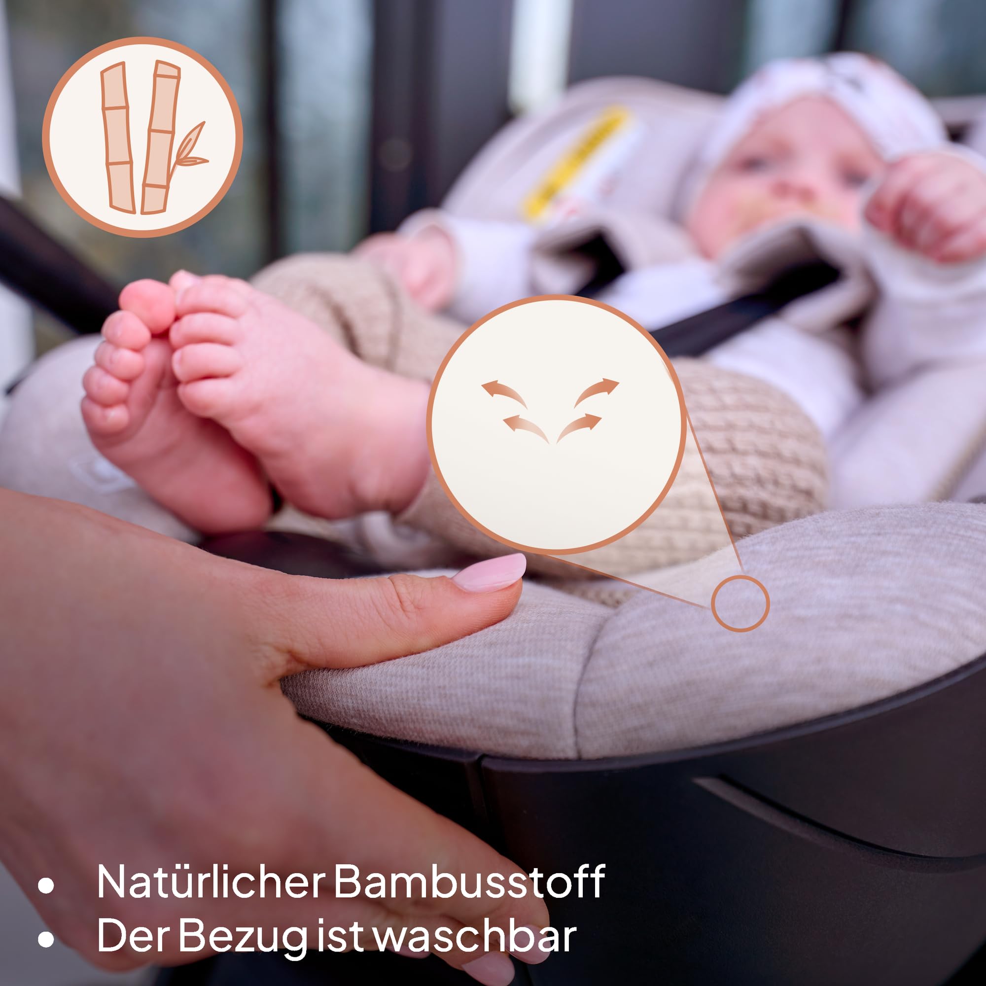 lionelo-moxie-babyschale-beige-sand-i-size-40-87-cm image 3