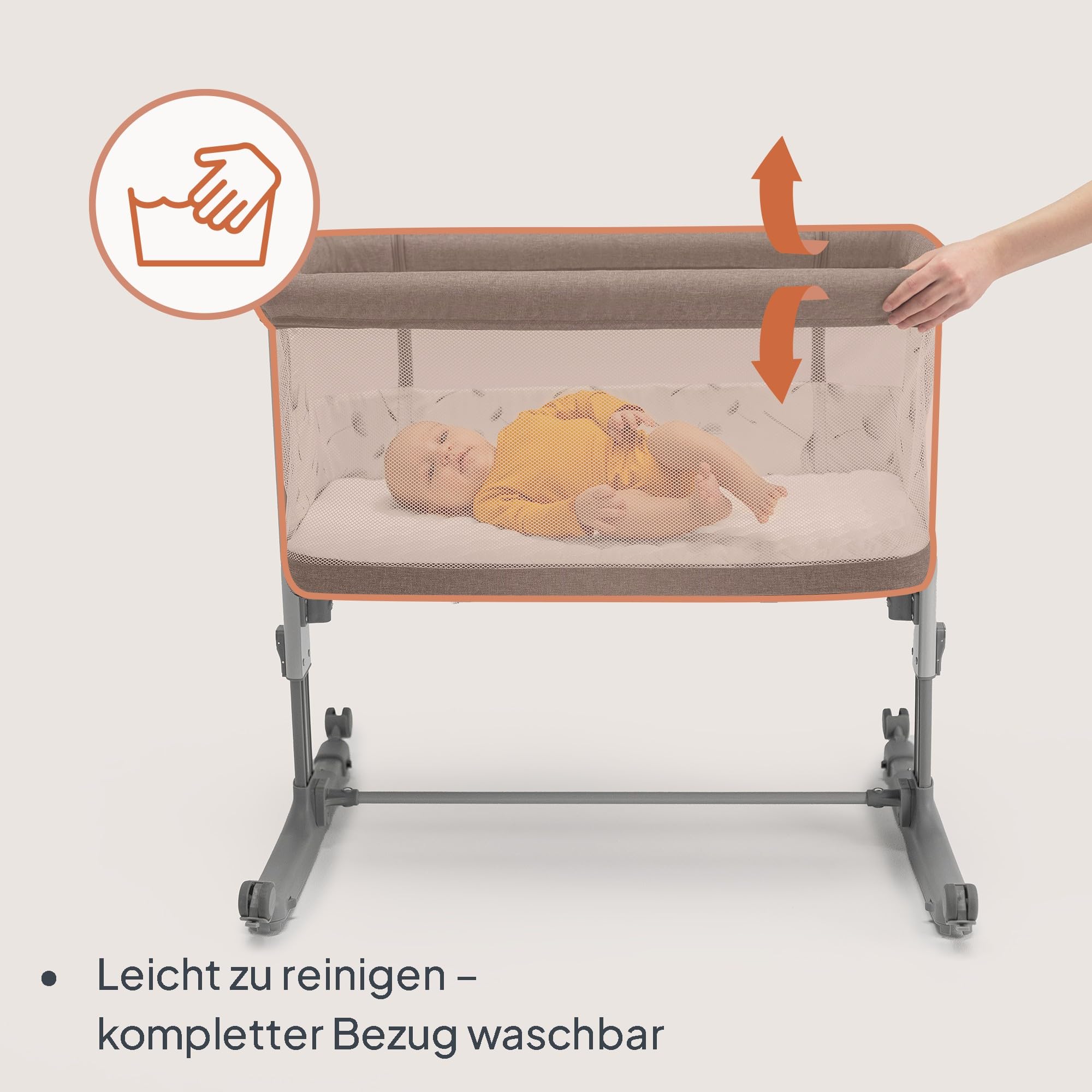 lionelo-leonie-aurora-beistellbett-graphit-3-in-1-mit-matratze image 7