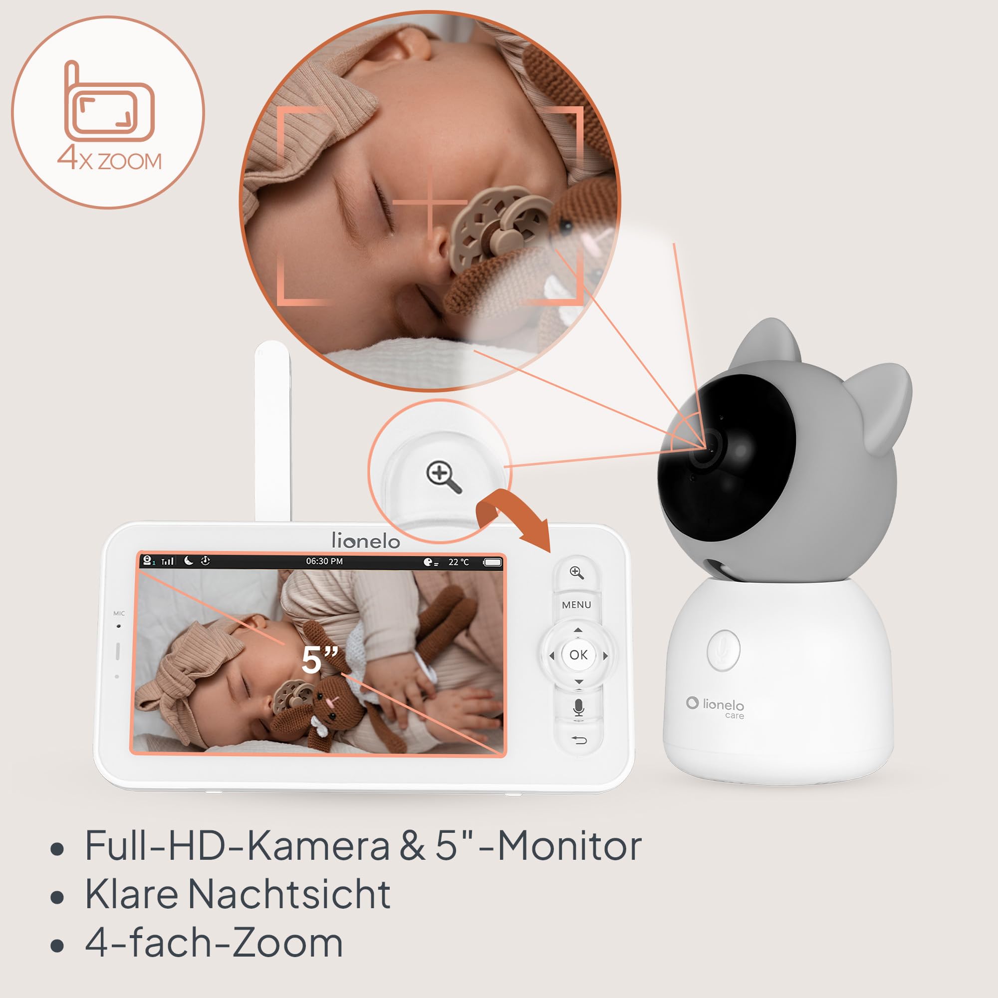 lionelo-babyline-9-2-ai-babyphone-mit-kamera-2k-und-monitor image 2