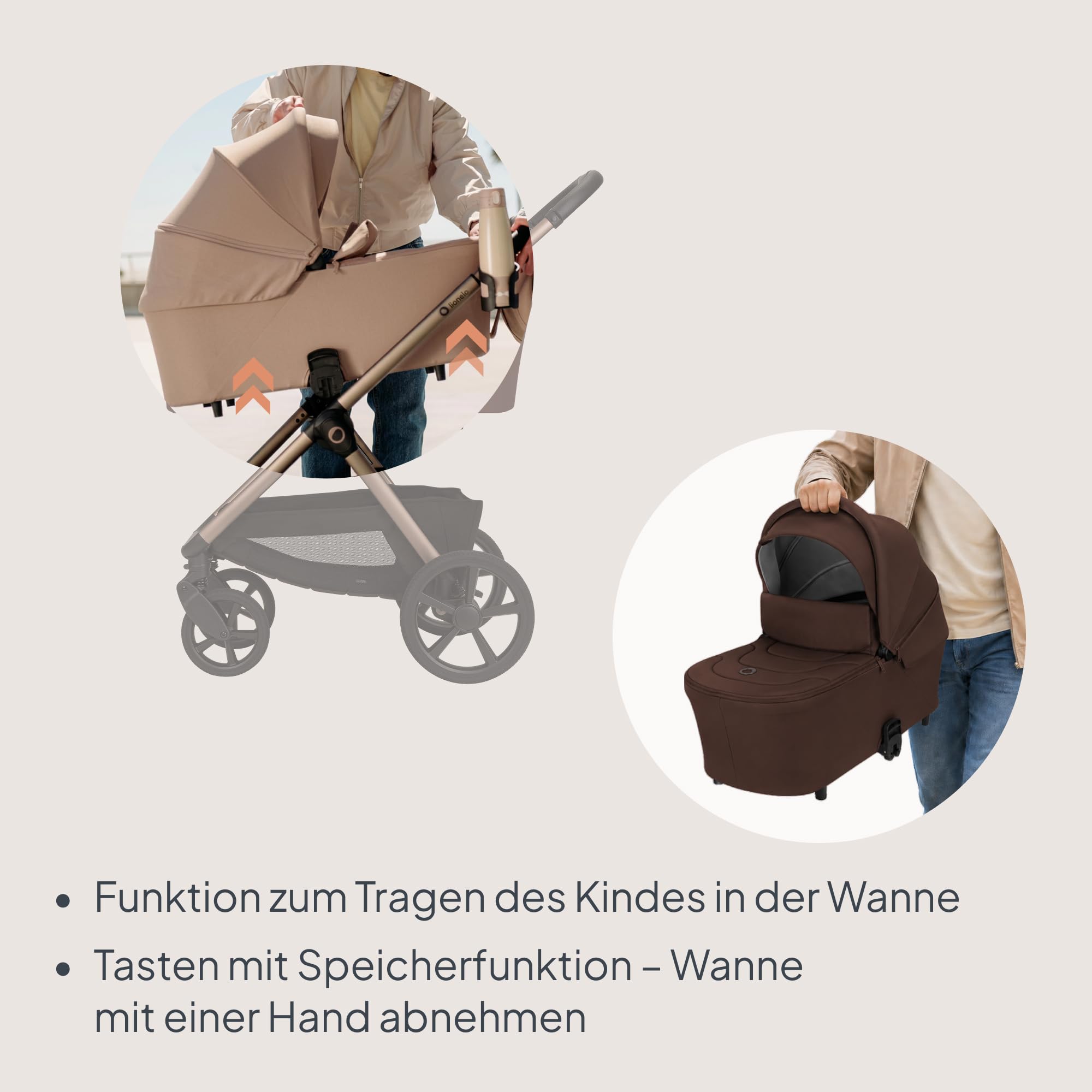 lionelo-layla-carmine-kombikinderwagen-braun-2-in-1 image 7