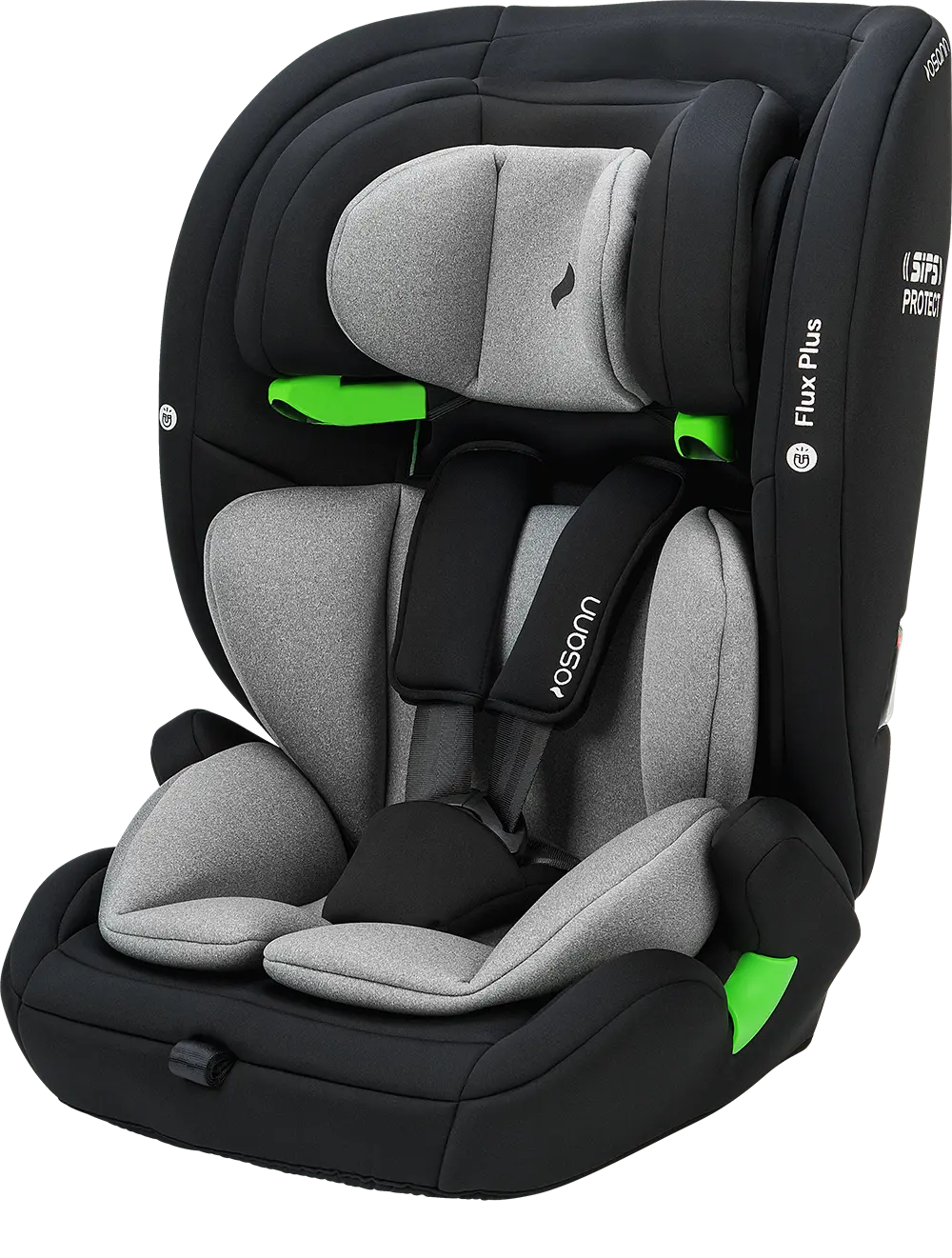 osann-flux-plus-kindersitz-navy-melange-mit-5-punkt-gurt image 1