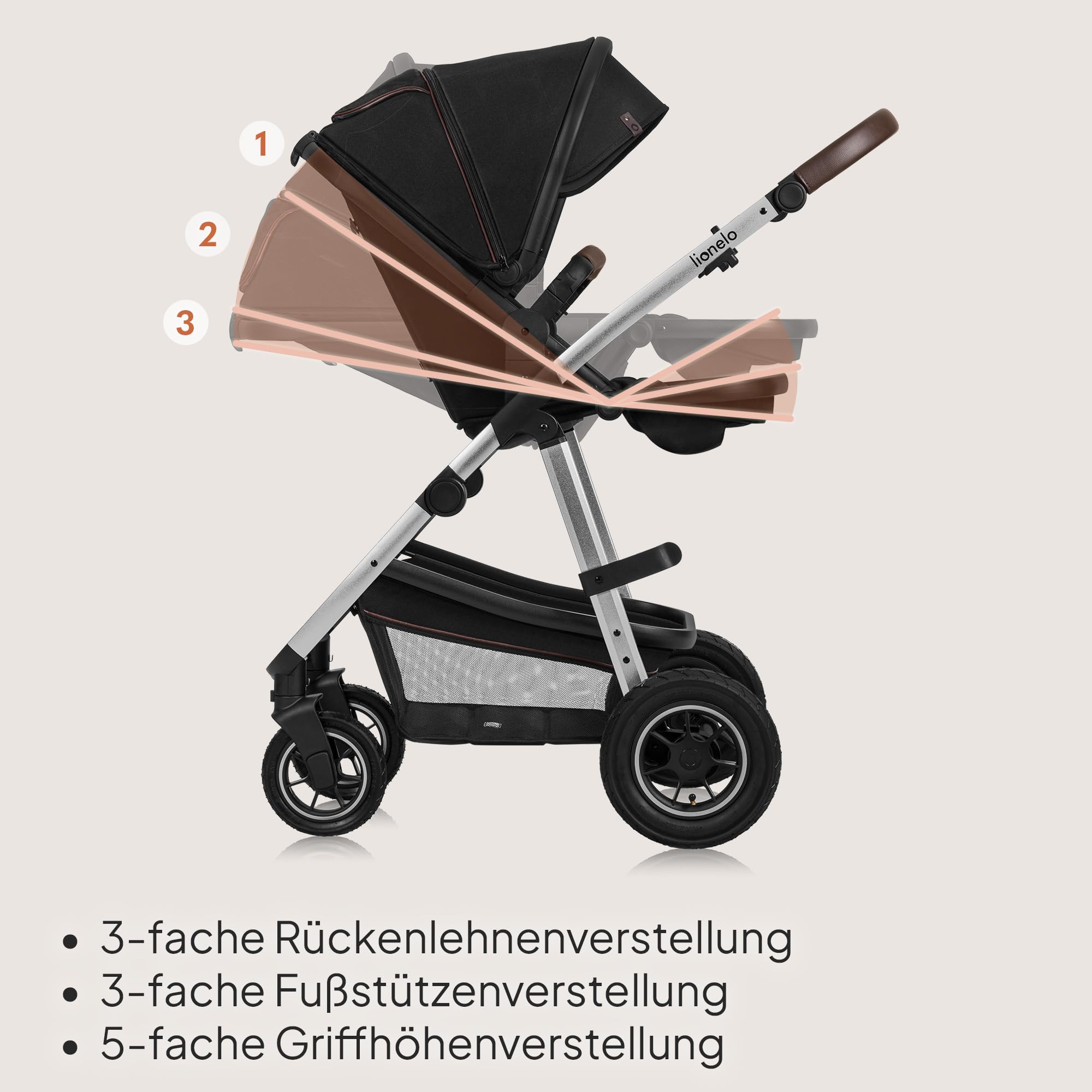 lionelo-amber-2-in-1-kombikinderwagen-schwarz-silber-bis-22-kg image 5