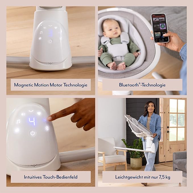 graco-sway-n-grow-3-in-1-babyschaukel-heather-mit-bluetooth image 7