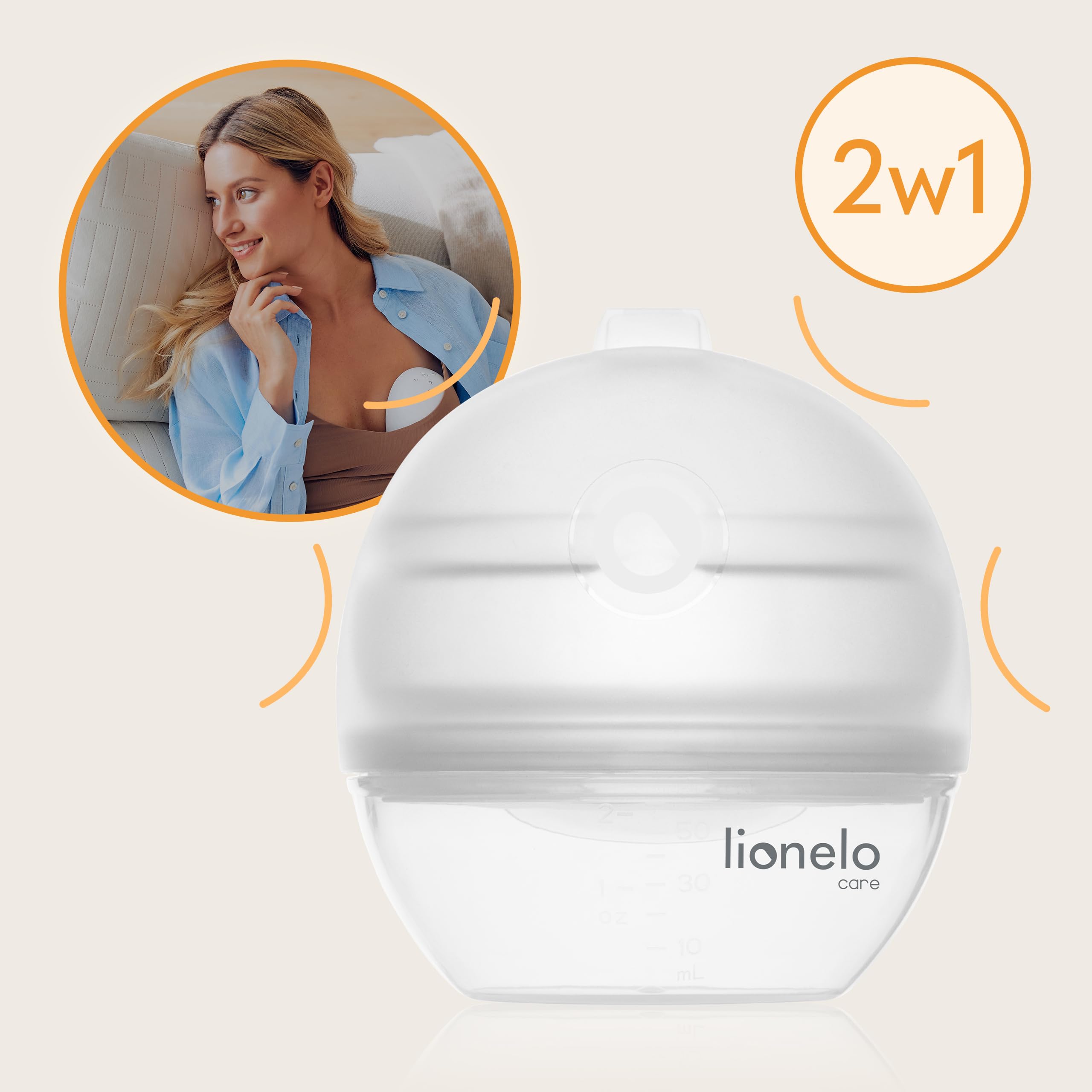 lionelo-milky-2in1-milchpumpe-silikon-60-ml-bpa-frei image 2
