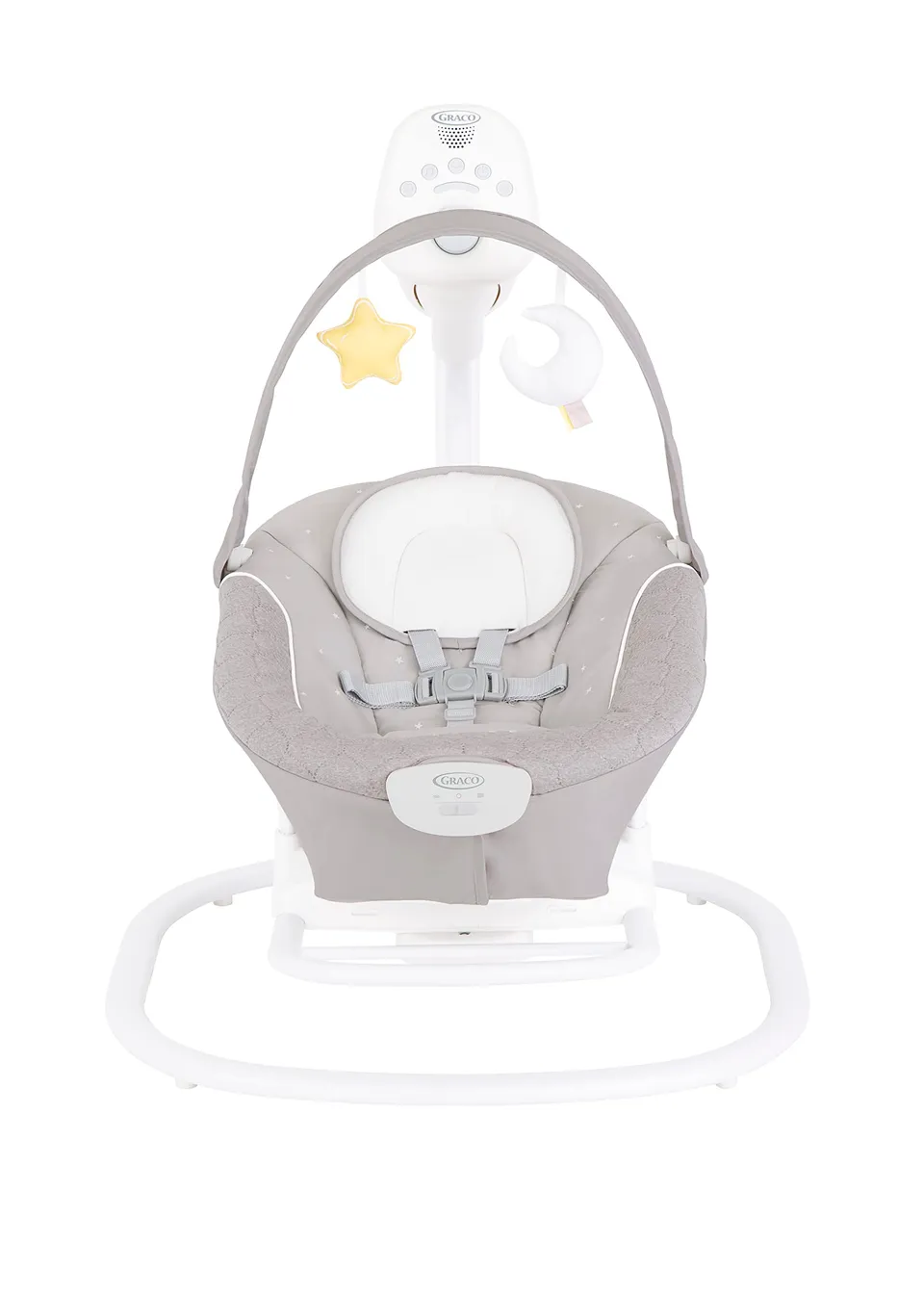 graco-softsway-2in1-babyschaukel-starlight-elektrisch-mit-wippe image 1