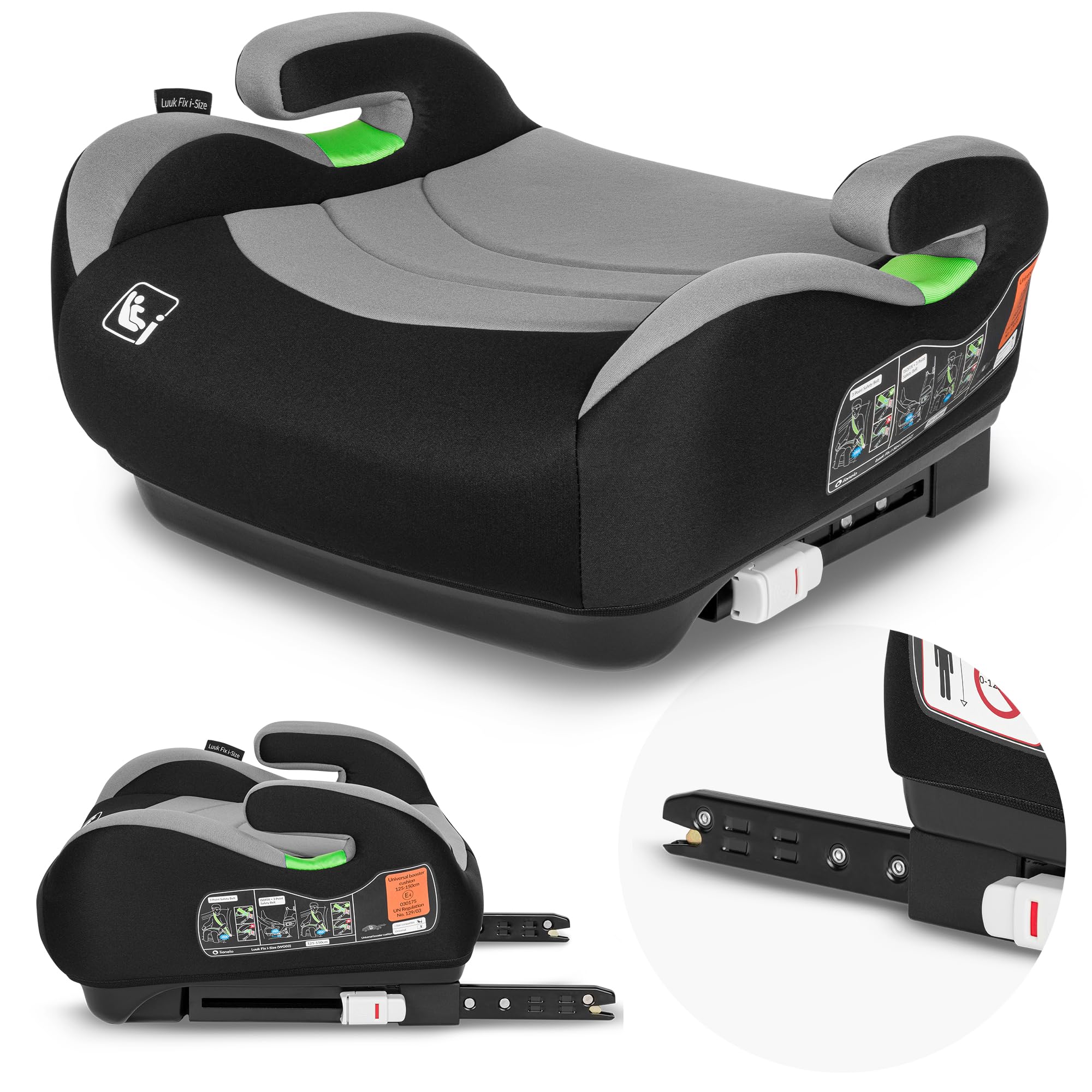 lionelo-neal-sitzerh-hung-isofix-125-150-cm-r129 image 1