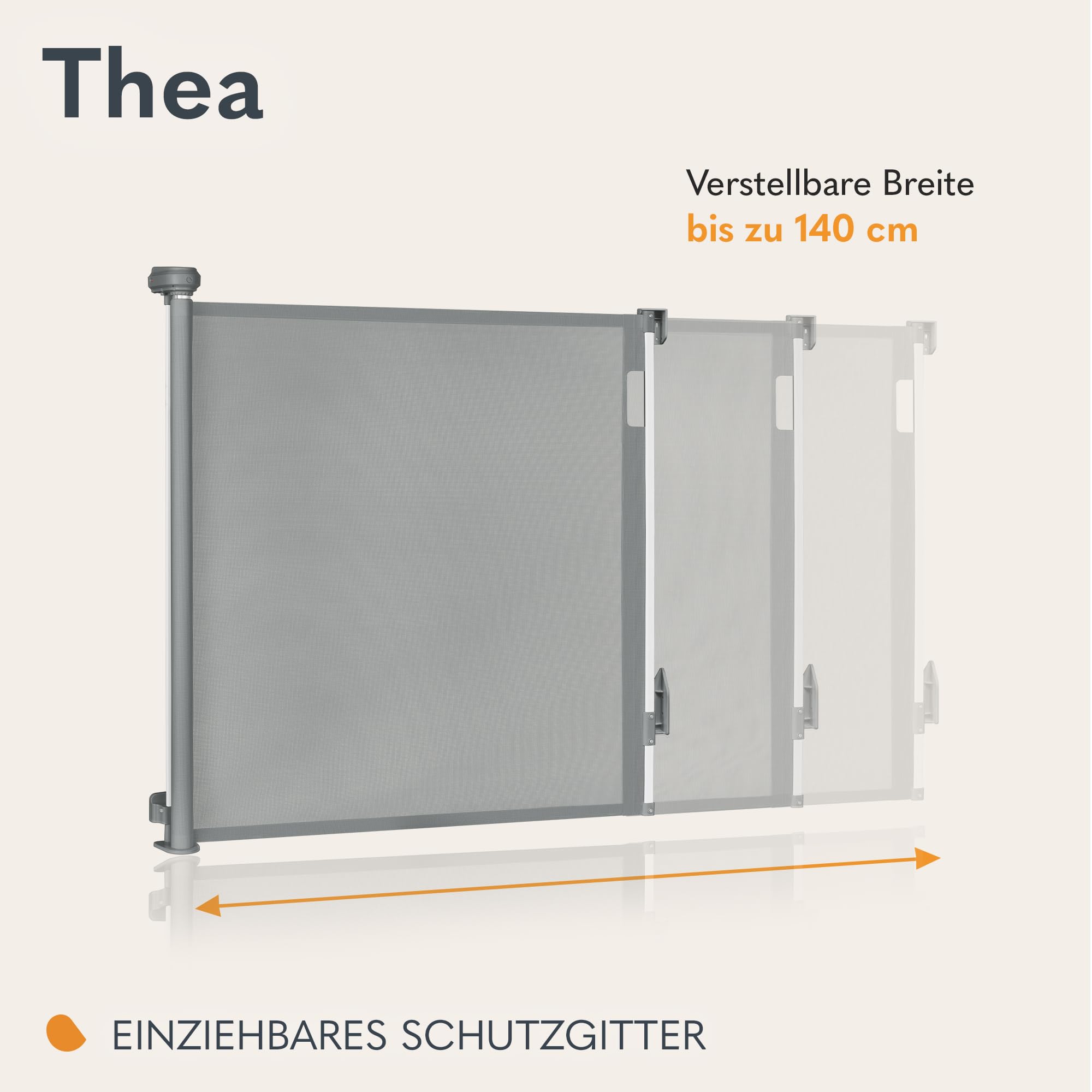 lionelo-thea-treppenschutzgitter-ausziehbar-grau-140-cm image 2