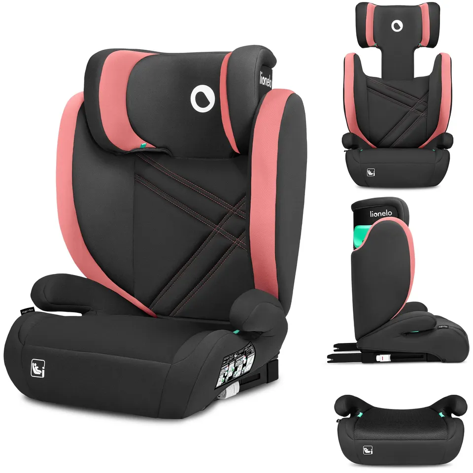 lionelo-neal-hugo-kindersitz-100-150-cm-rosa-i-size image 1