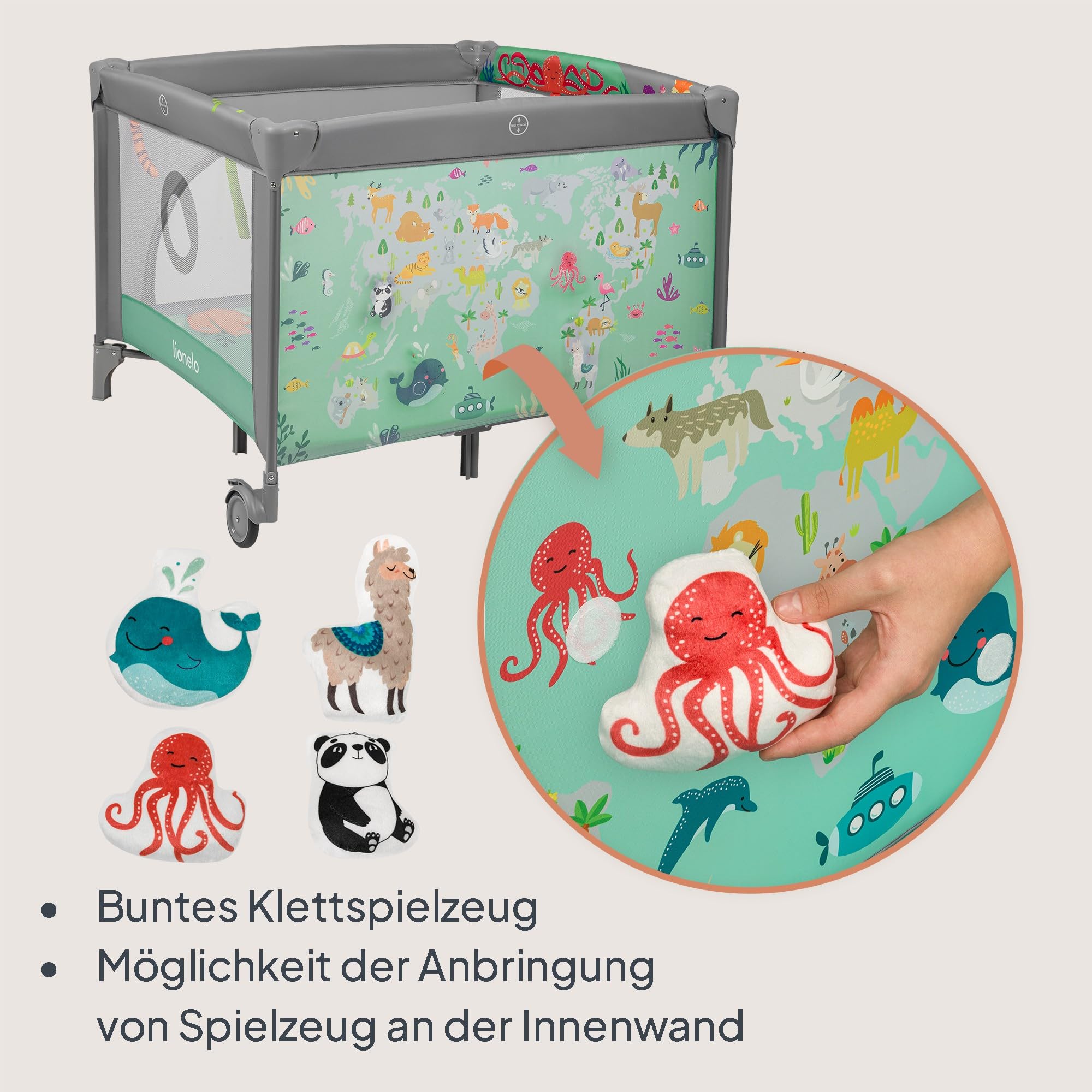 lionelo-mille-plus-laufstall-100x100-gr-n-mit-t25-matte image 3