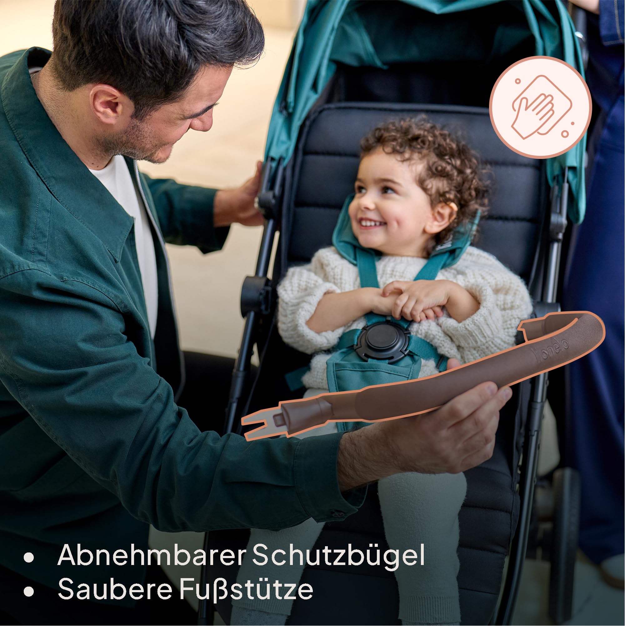 lionelo-cloe-mira-buggy-schwarz-onyx-bis-22-kg image 2