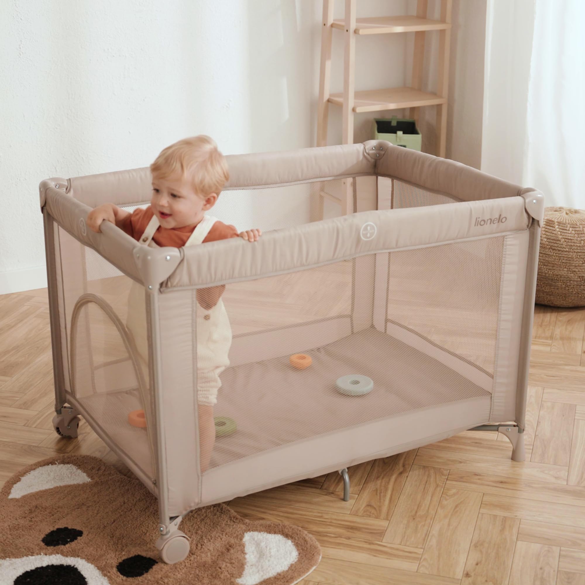 lionelo-sven-amelie-reisebett-schwarz-klein-faltbar-bis-15-kg image 2