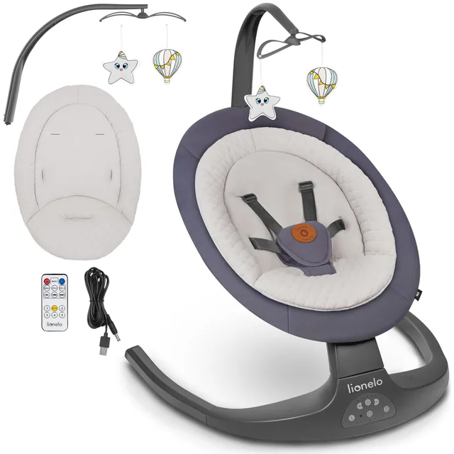 lionelo-bella-ralf-2in1-babywippe-mit-fernbedienung-12-melodien image 1