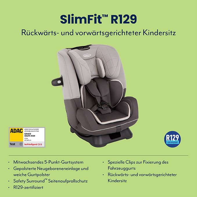 graco-slimfit-r129-kindersitz-iron-grau-40-145-cm image 6
