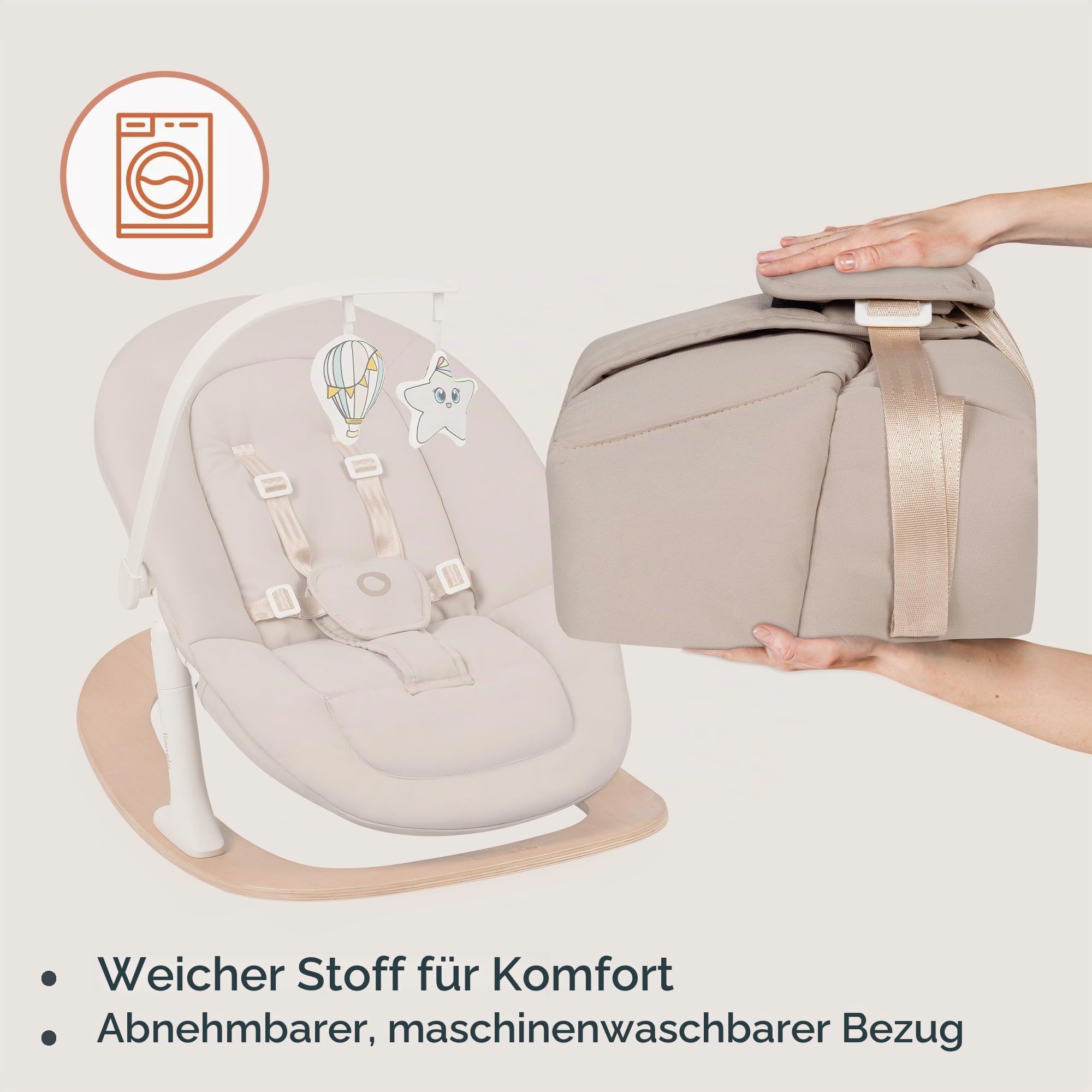 lionelo-celia-holzhochstuhl-mit-5-punkt-gurt-und-tablett image 3