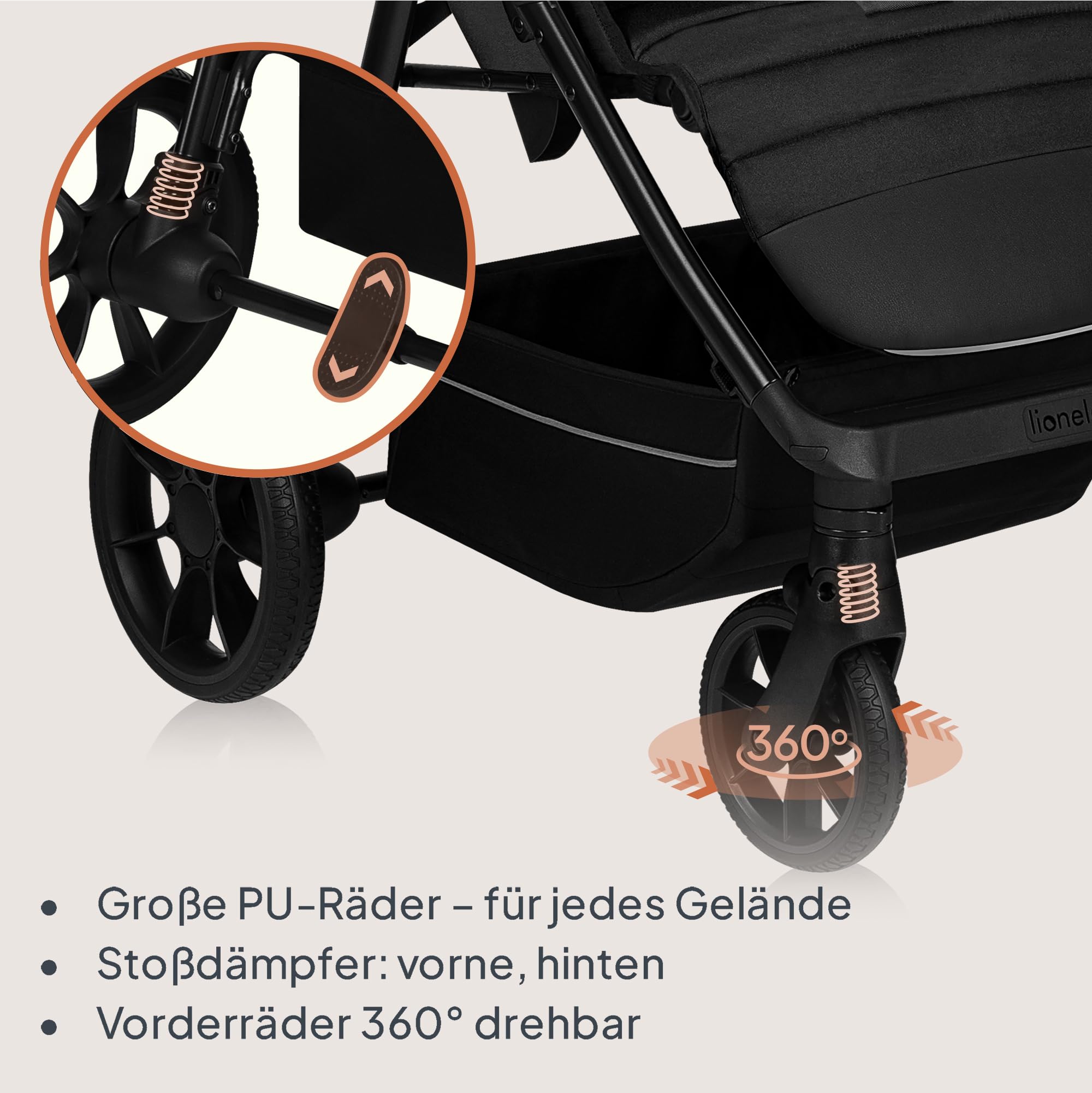 lionelo-cloe-mira-buggy-schwarz-onyx-bis-22-kg image 3