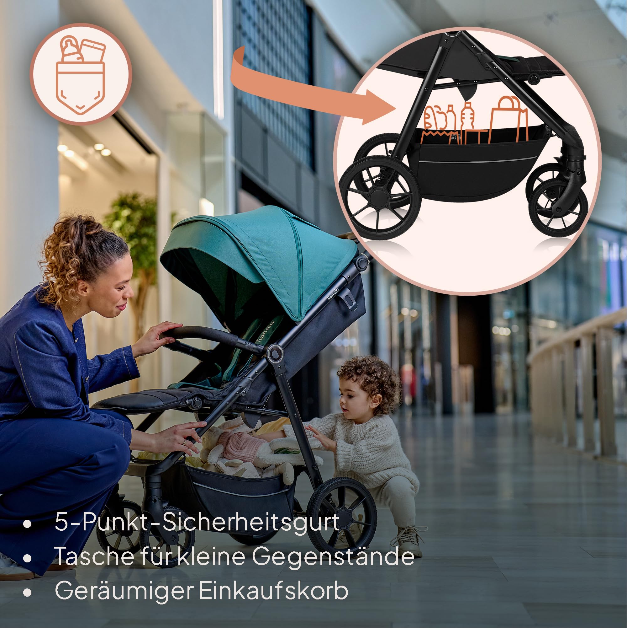 lionelo-cloe-mira-buggy-schwarz-onyx-bis-22-kg image 7