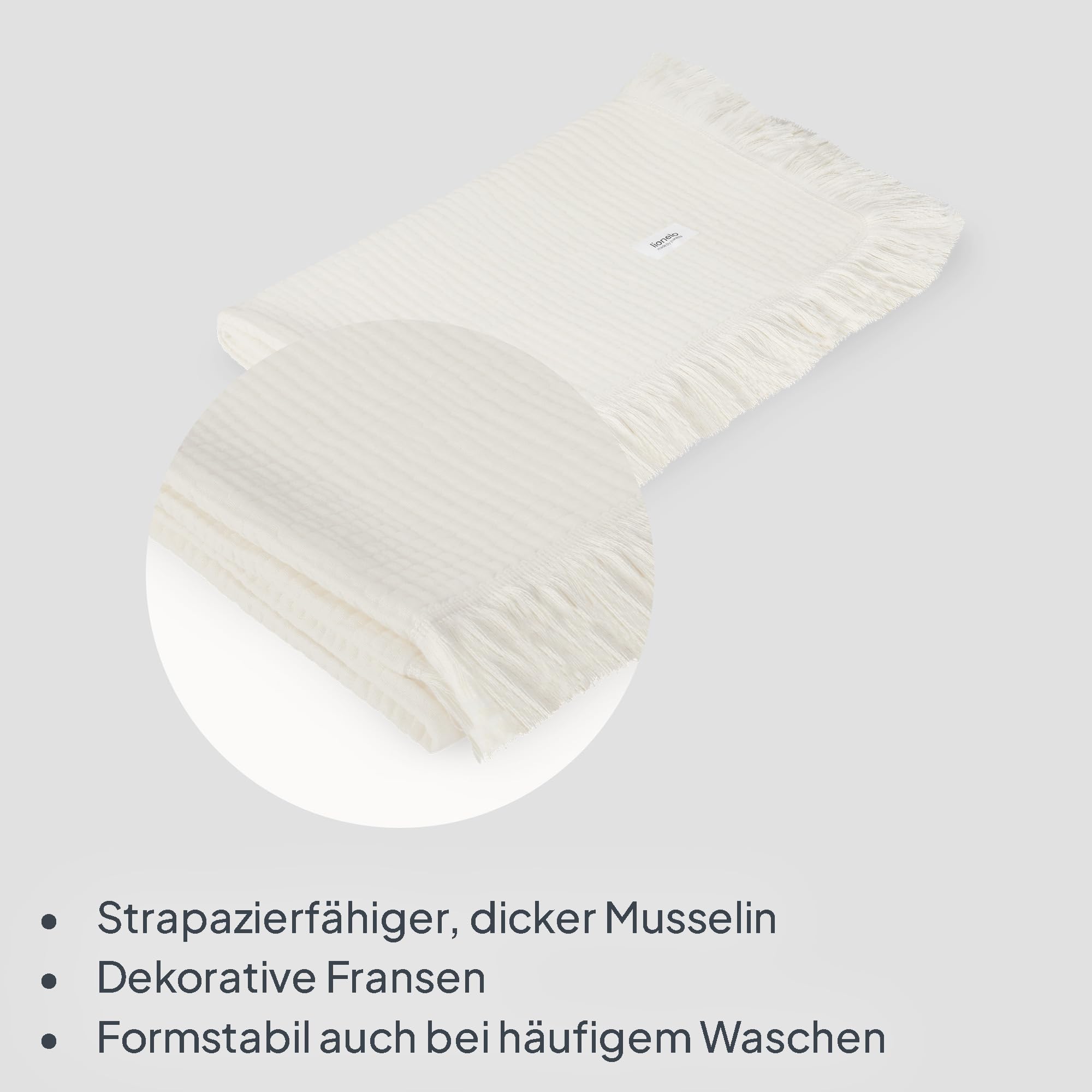 lionelo-berry-musselindecke-baby-70x100-cream-baumwolle image 5