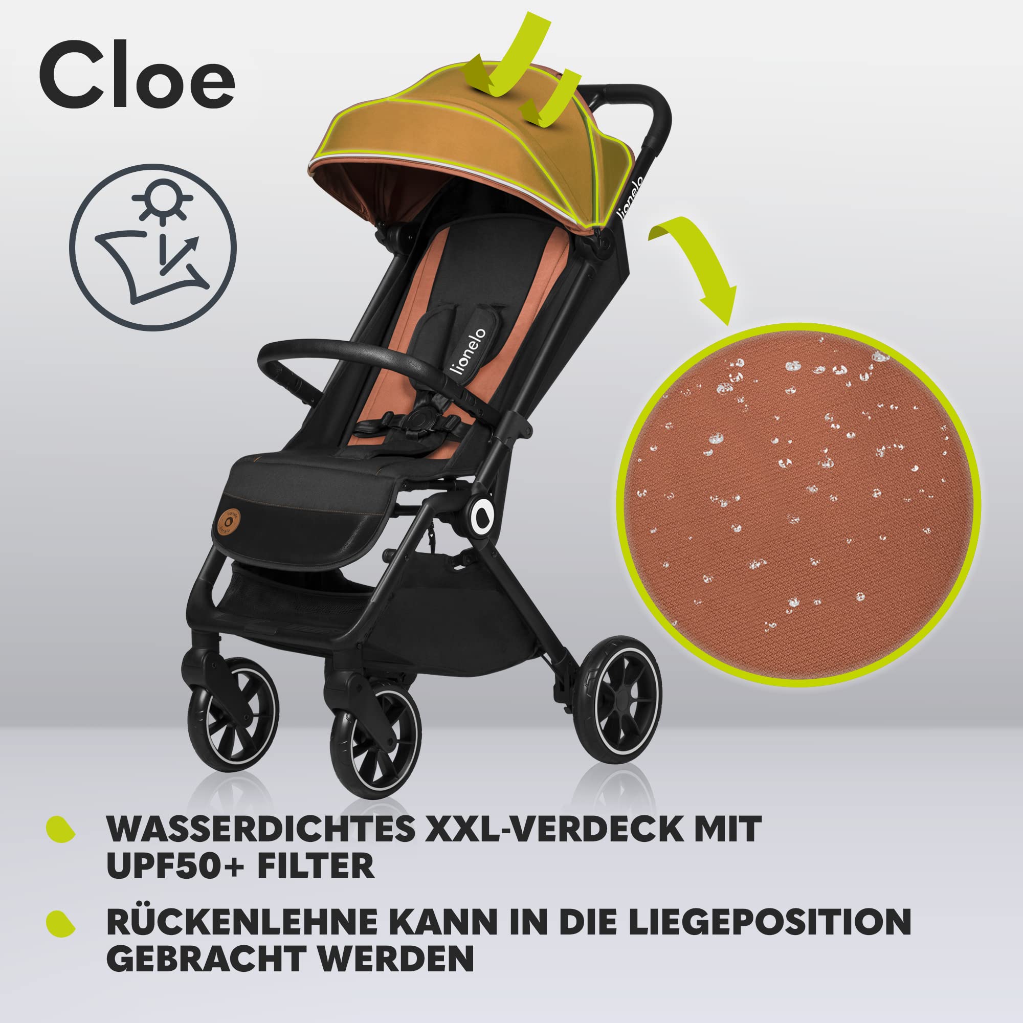 lionelo-cloe-buggy-braun-faltbar-bis-22-kg-mit-xxl-verdeck image 7