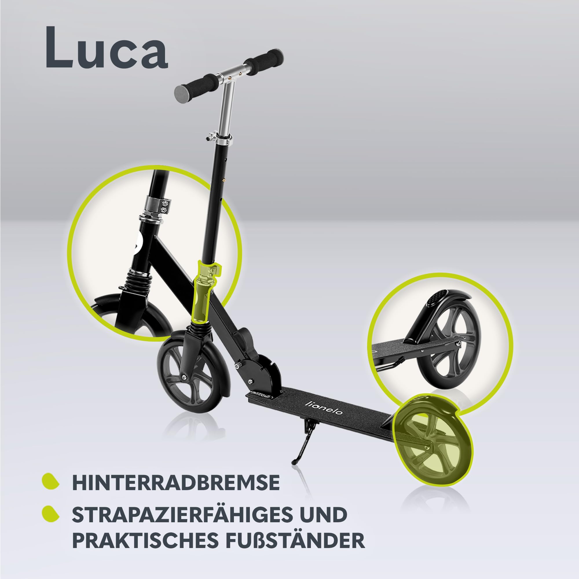 lionelo-luca-tretroller-schwarz-klappbar-100-kg-200-mm image 4