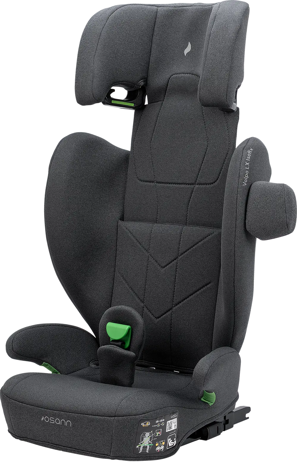 osann-volpo-lx-isofix-kindersitz-dark-grey-100-150-cm image 7