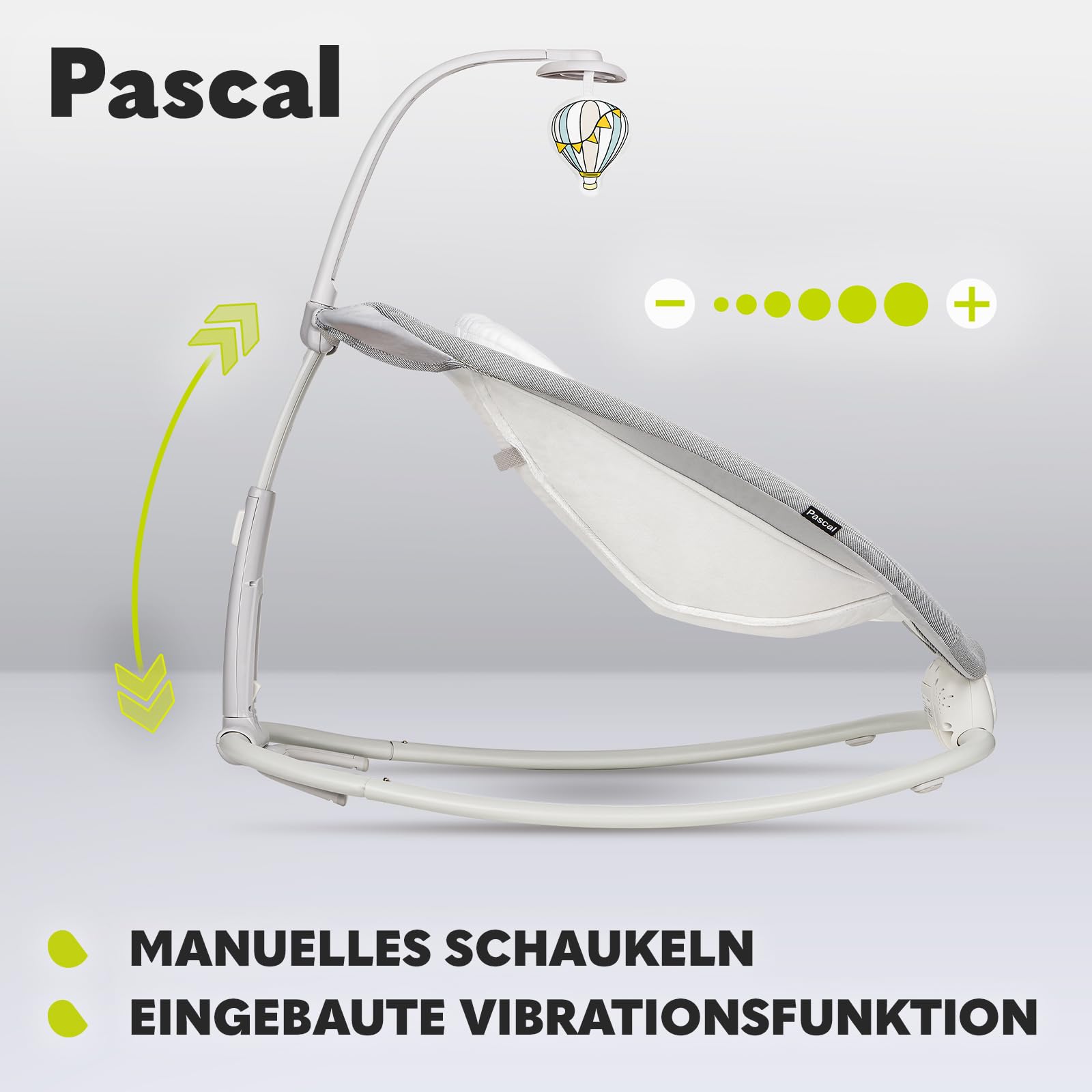 lionelo-bella-pascal-babywippe-grau-dove-mit-vibration image 3