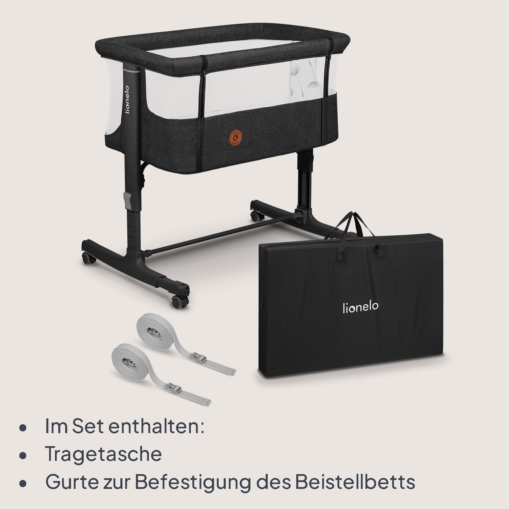 lionelo-leonie-aurora-beistellbett-graphit-3-in-1-mit-matratze image 8