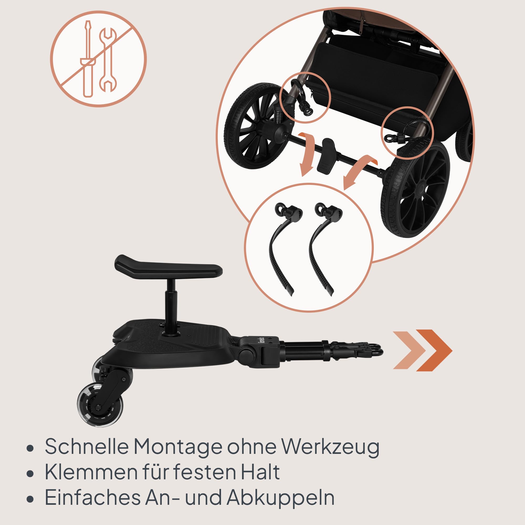 lionelo-mika-buggy-board-2in1-mitfahrbrett-mit-sitz-bis-25-kg image 3